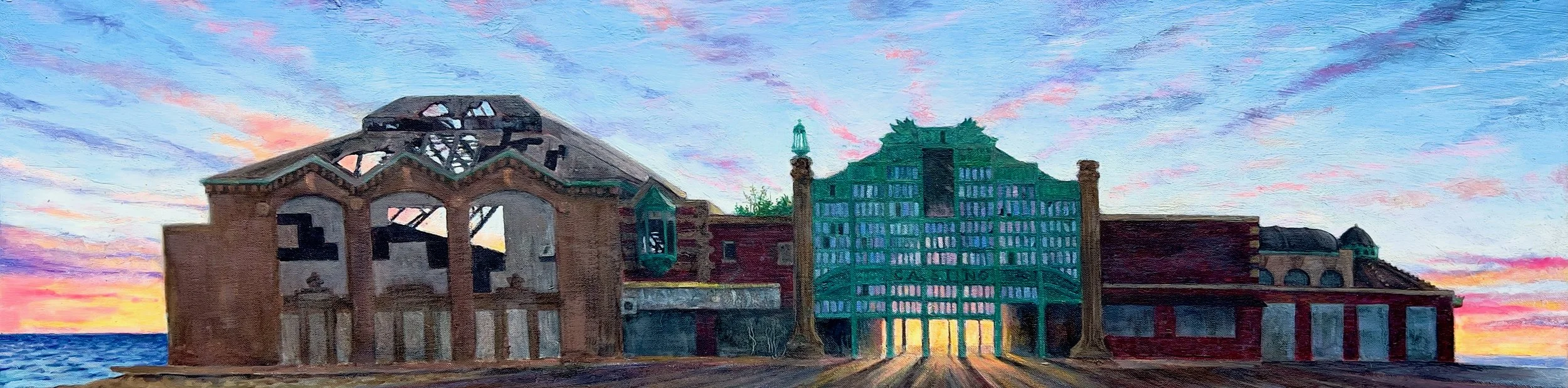 Asbury Park Casino Sunset