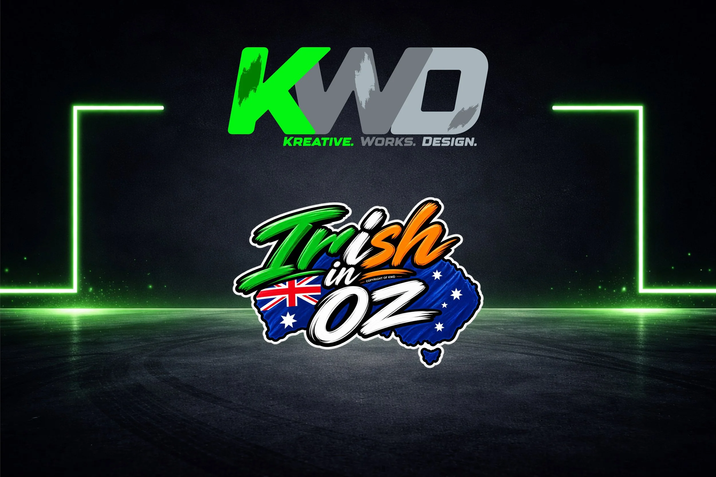 Irish in Oz Premium Vinyl Sticker V1
