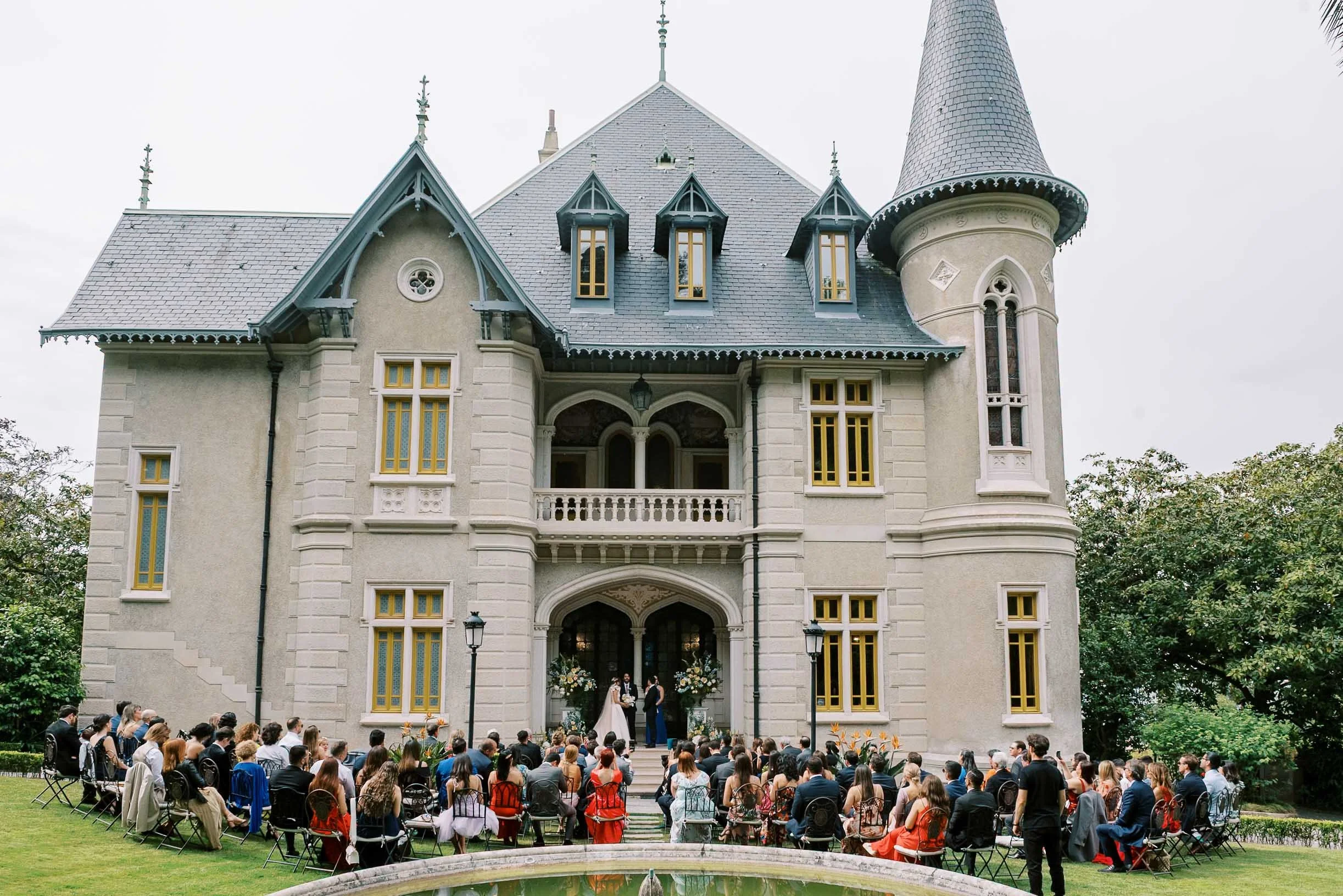 Wedding ceremony at Biester Palace in Sintra, Portugal