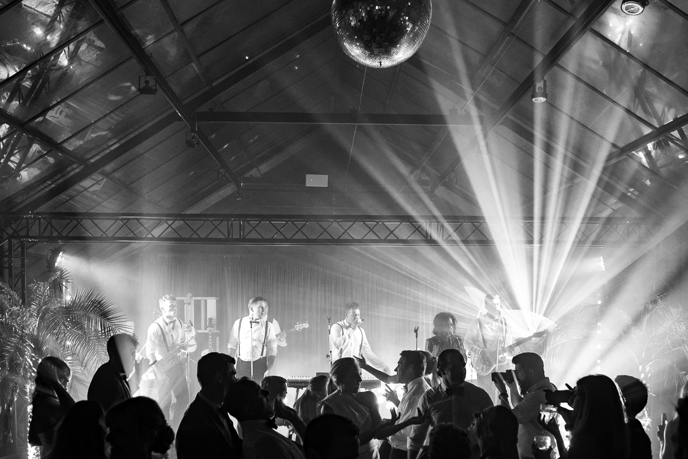 Party in the glasshouse at Quinta da Bella Vista in Sintra