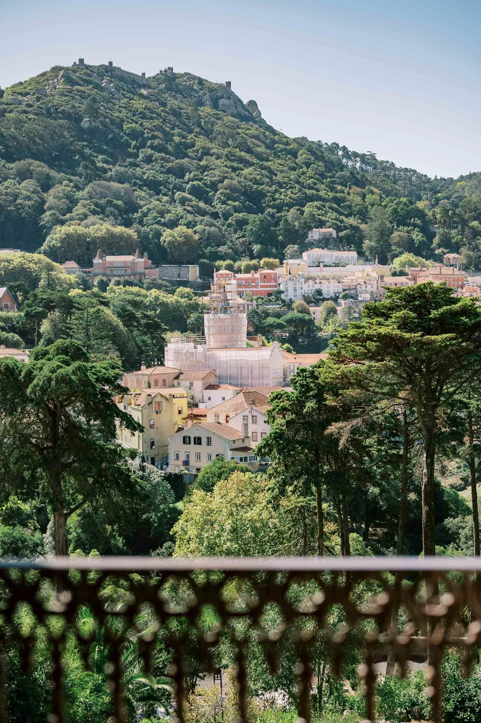 View of the Palace of Monserrate from the gardens in Sintra