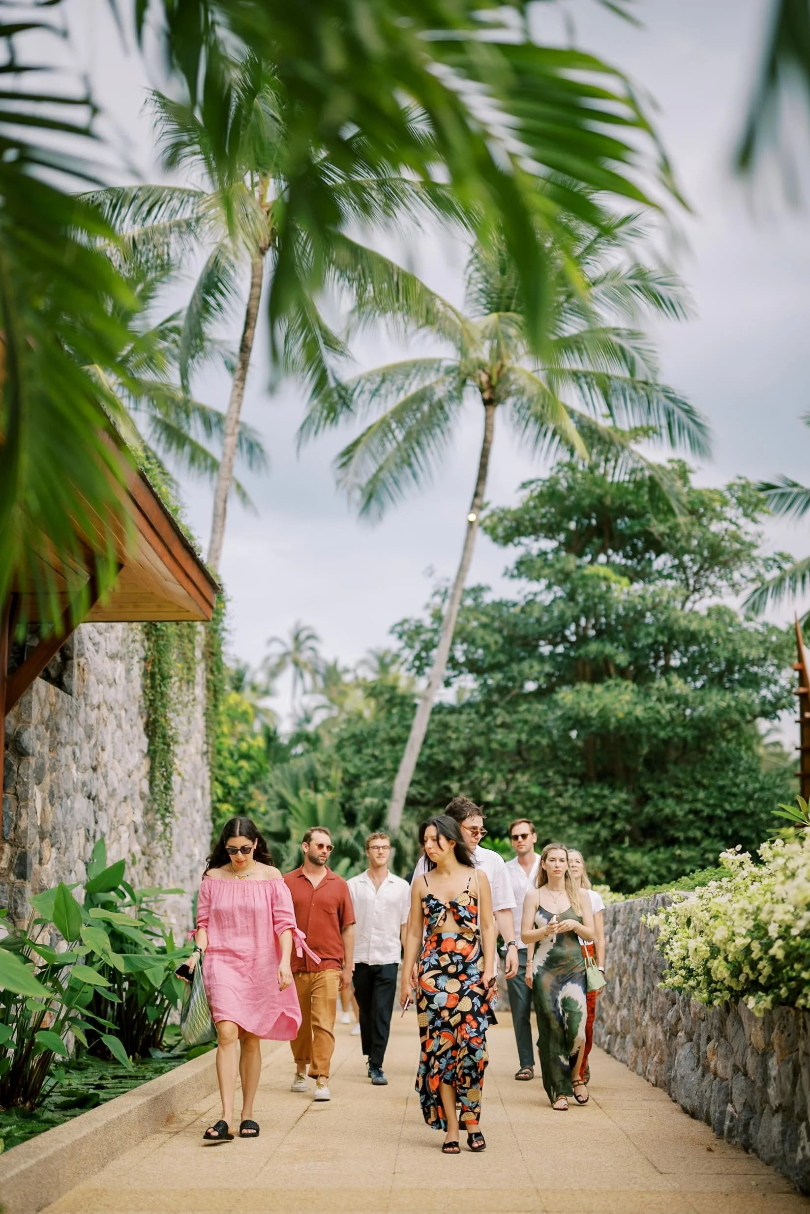Guests arriving for the welcome event at Amanpuri in Phuket, Thailand