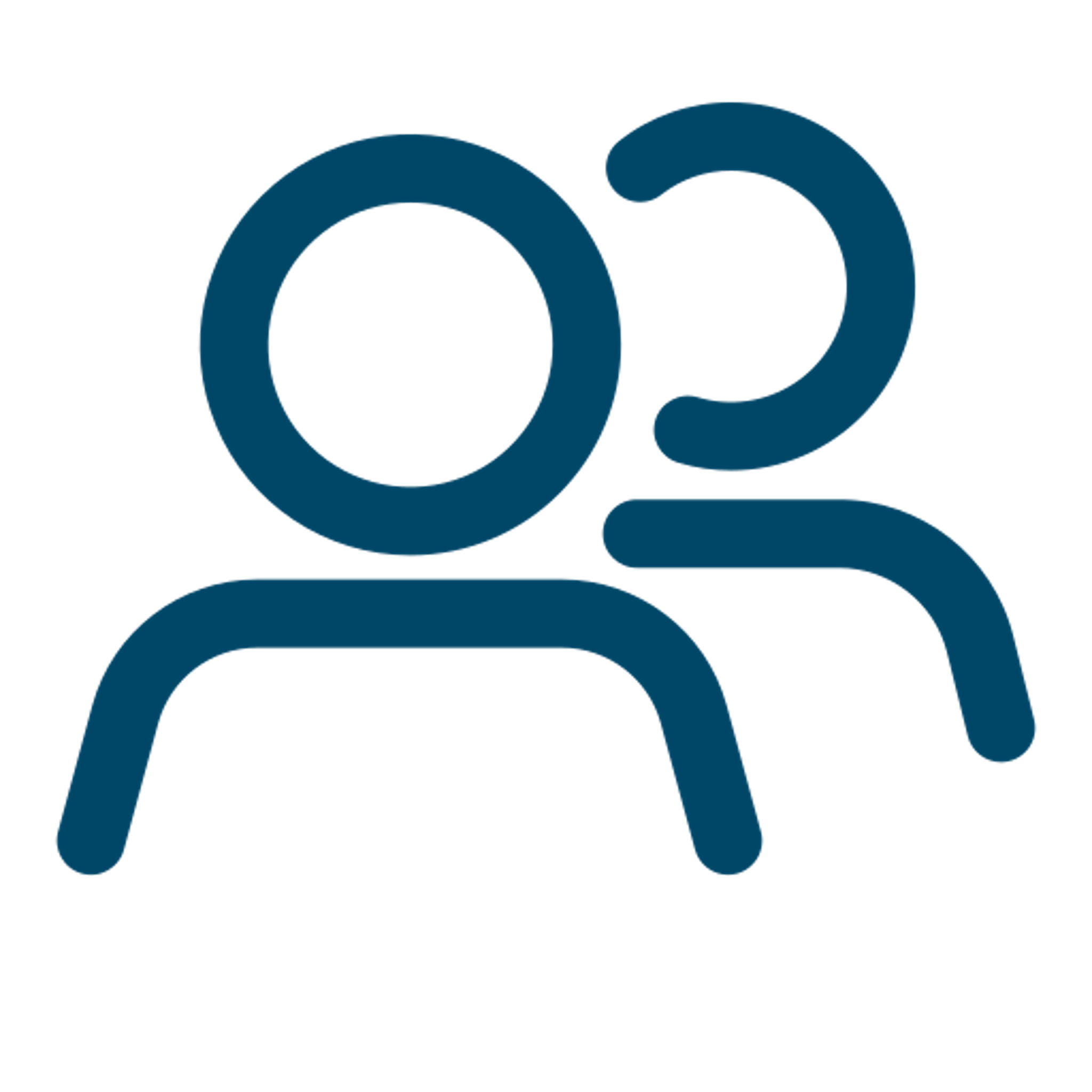 Illustration of three interconnected blue circles on a black background.