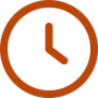 Orange clock icon