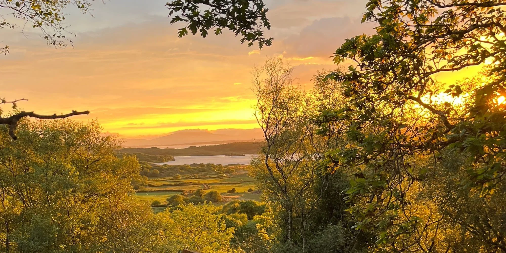 sunset over glenmore