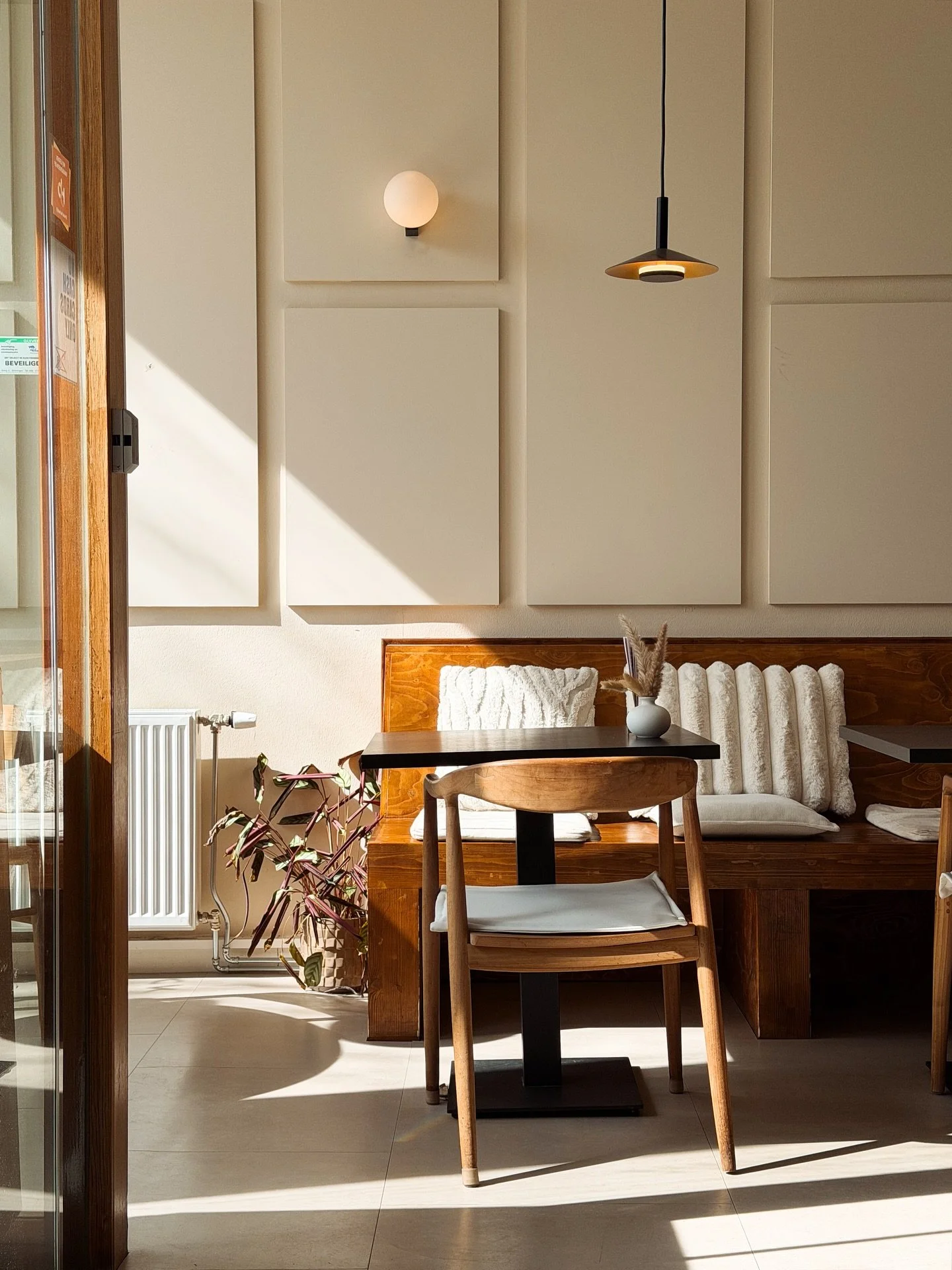Sunlight pouring in, slowly filling the room with warmth at @jackandjackysleeuwarden 💚 The kind of light that makes you want to stay a little longer. #healthyhotspot #jackandjackysleeuwarden #leeuwarden #food #breakfast #drinks #contentcreator #trav