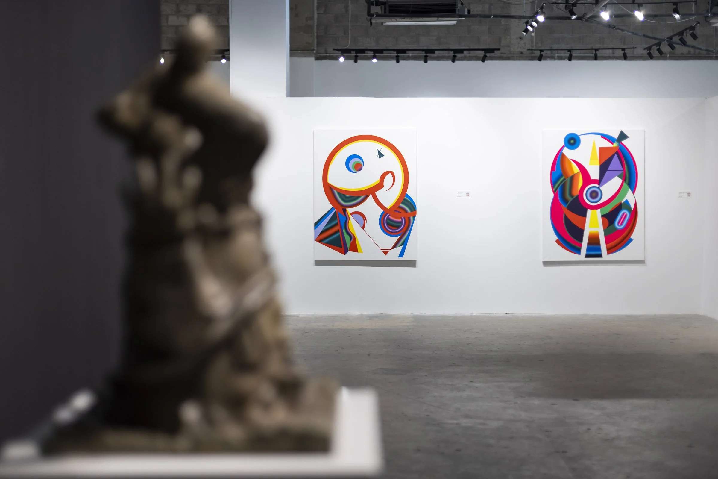 Eruption group exhibition showcasing works curated by Mohamad Ali Makouk for Core Art Strategies art consultancy