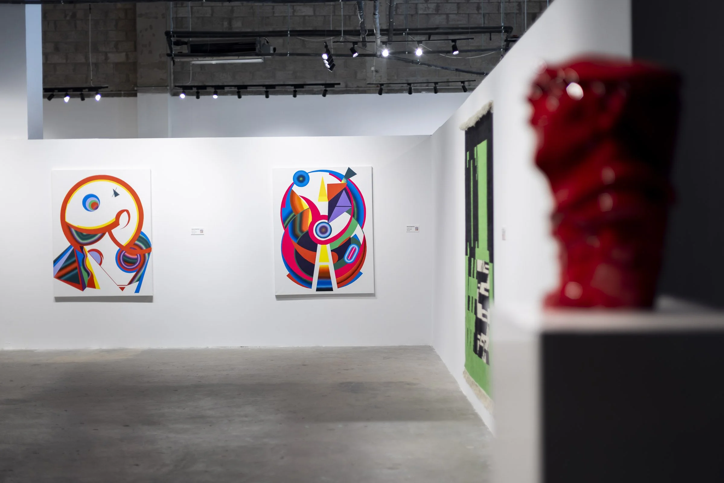 Eruption exhibition featuring works by Nicolas Panayotou curated by Mohamad Ali Makouk for Core Art Strategies art consultancy