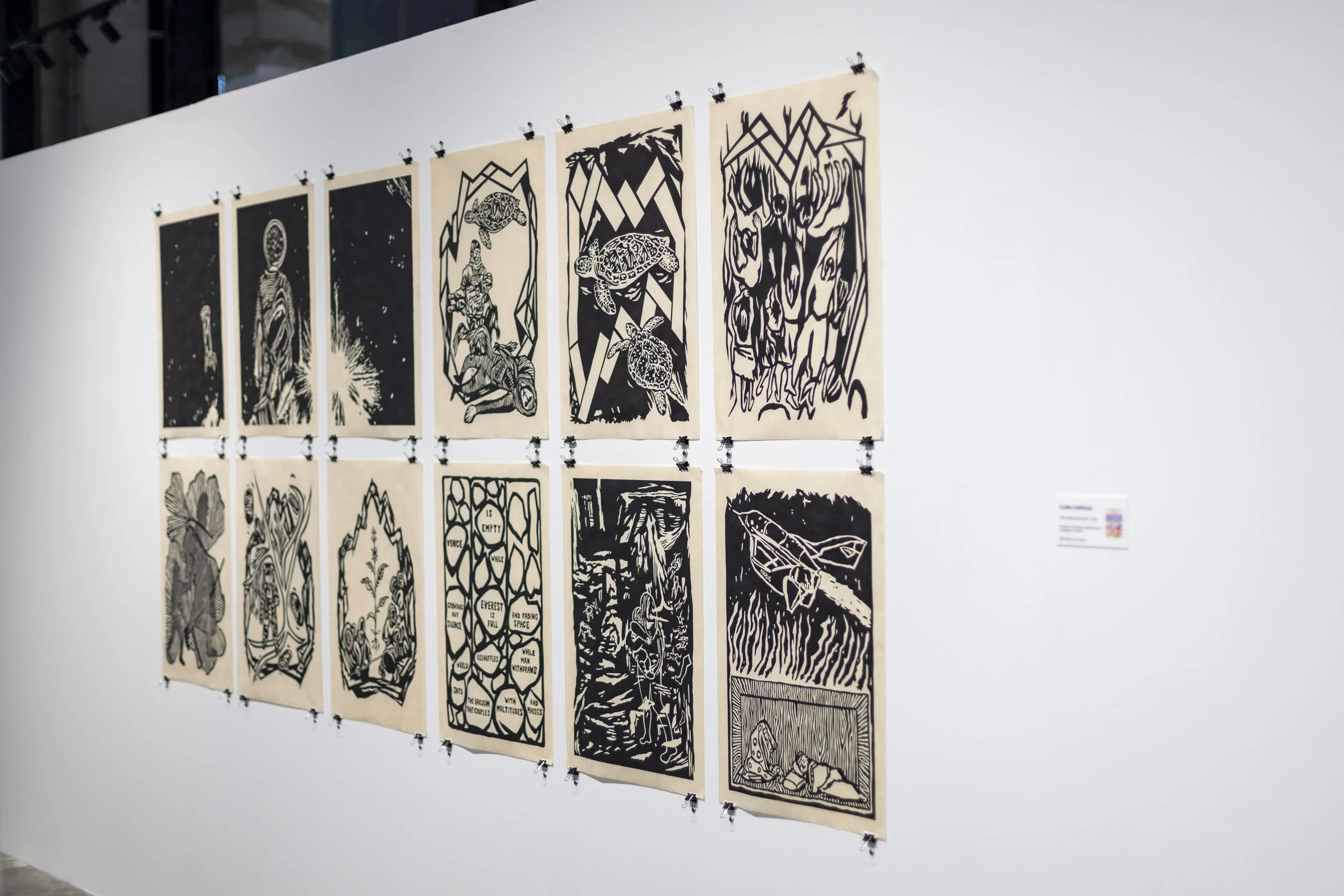 Eruption group exhibition showcasing works by Clara Carvajal curated by Mohamad Ali Makouk for Core Art Strategies art consultancy