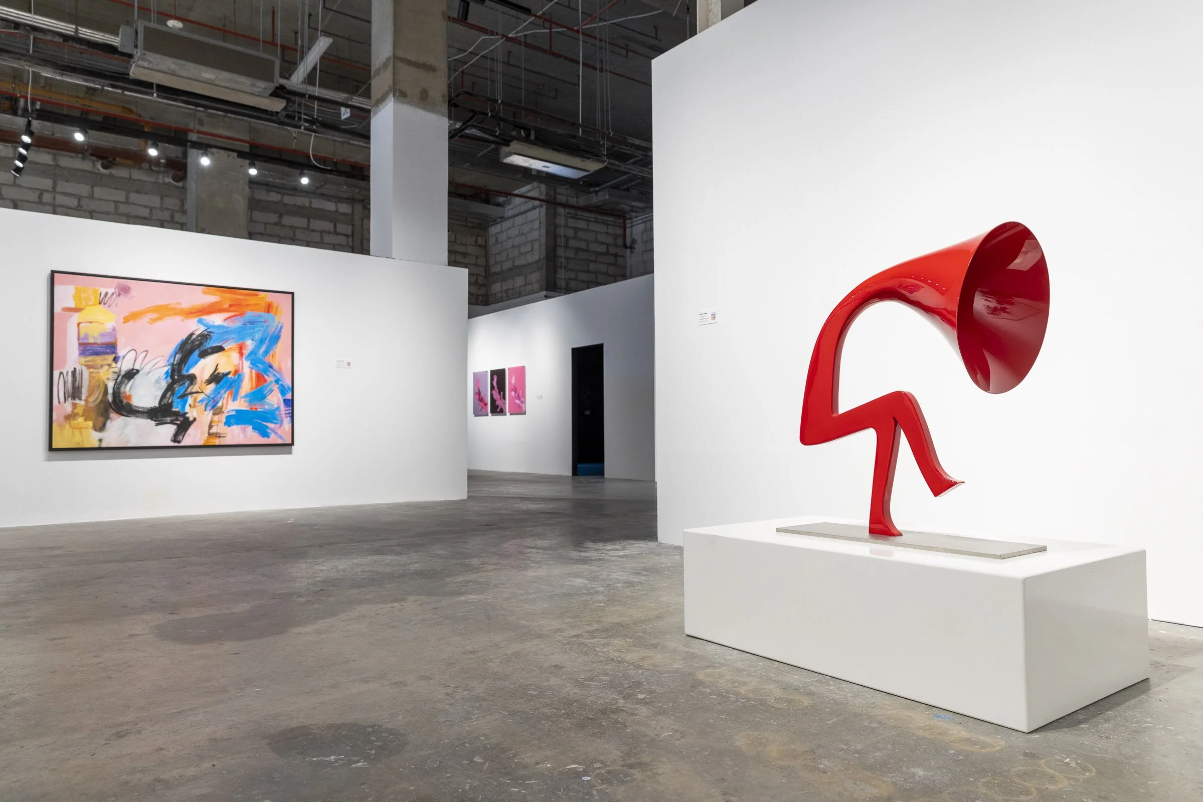 Eruption group exhibition showcasing works by Nadim Karam curated by Mohamad Ali Makouk for Core Art Strategies art consultancy