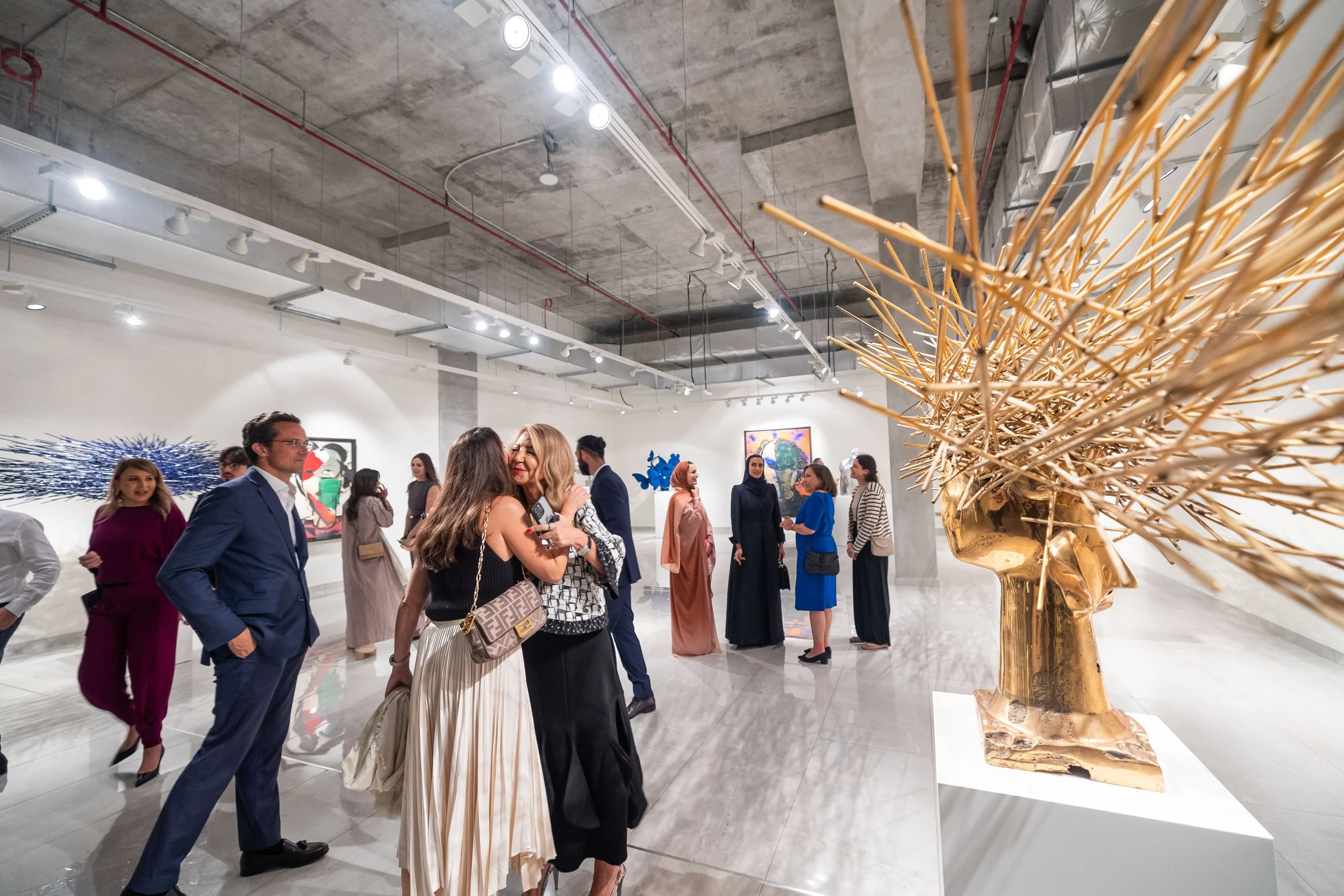 Contemporary exhibition view of Manolo Valdés works curated by Mohamad Ali Makouk at Anima Gallery