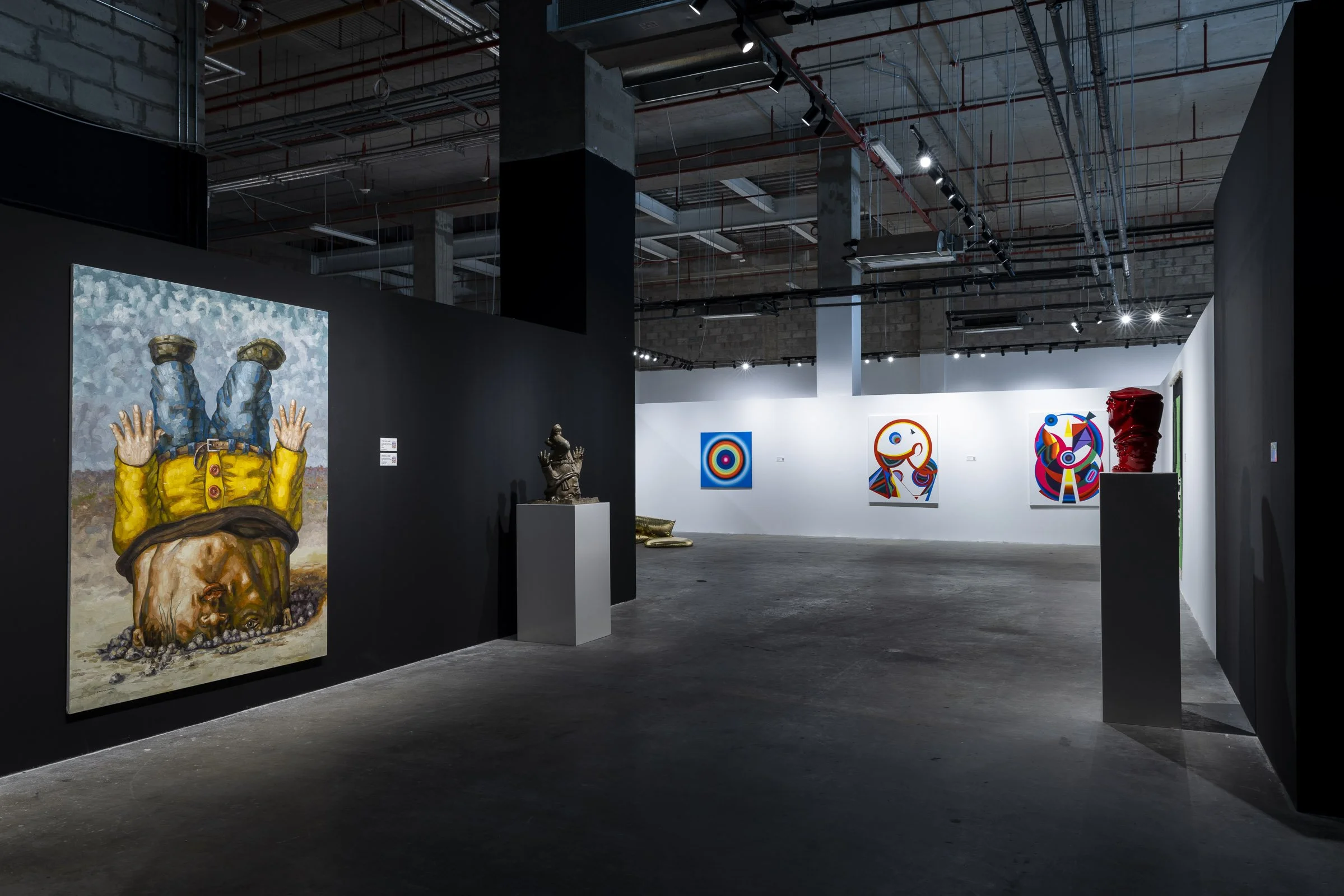 Eruption group exhibition showcasing works curated by Mohamad Ali Makouk for Core Art Strategies art consultancy