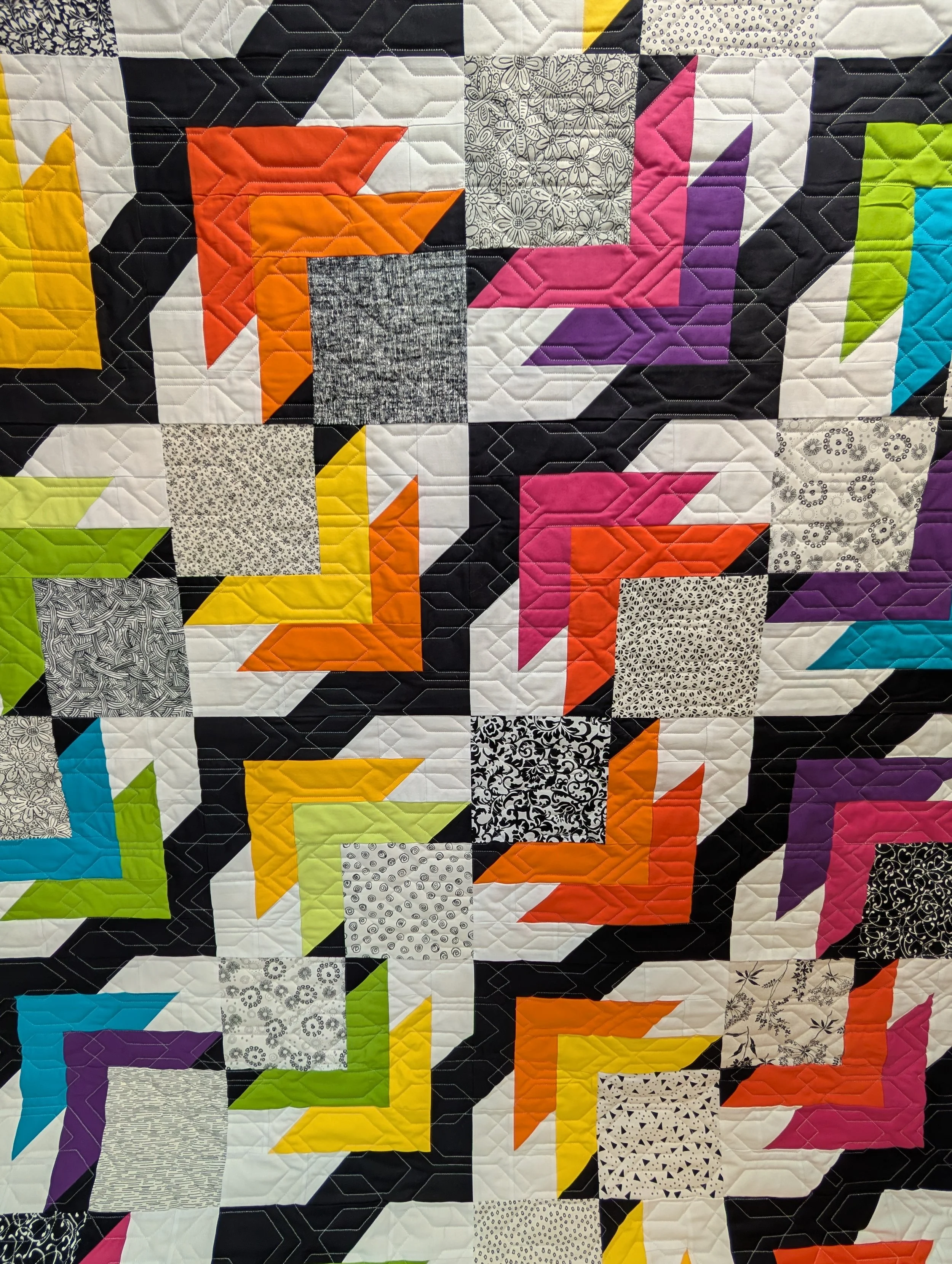 Hexadecimal longarm pattern