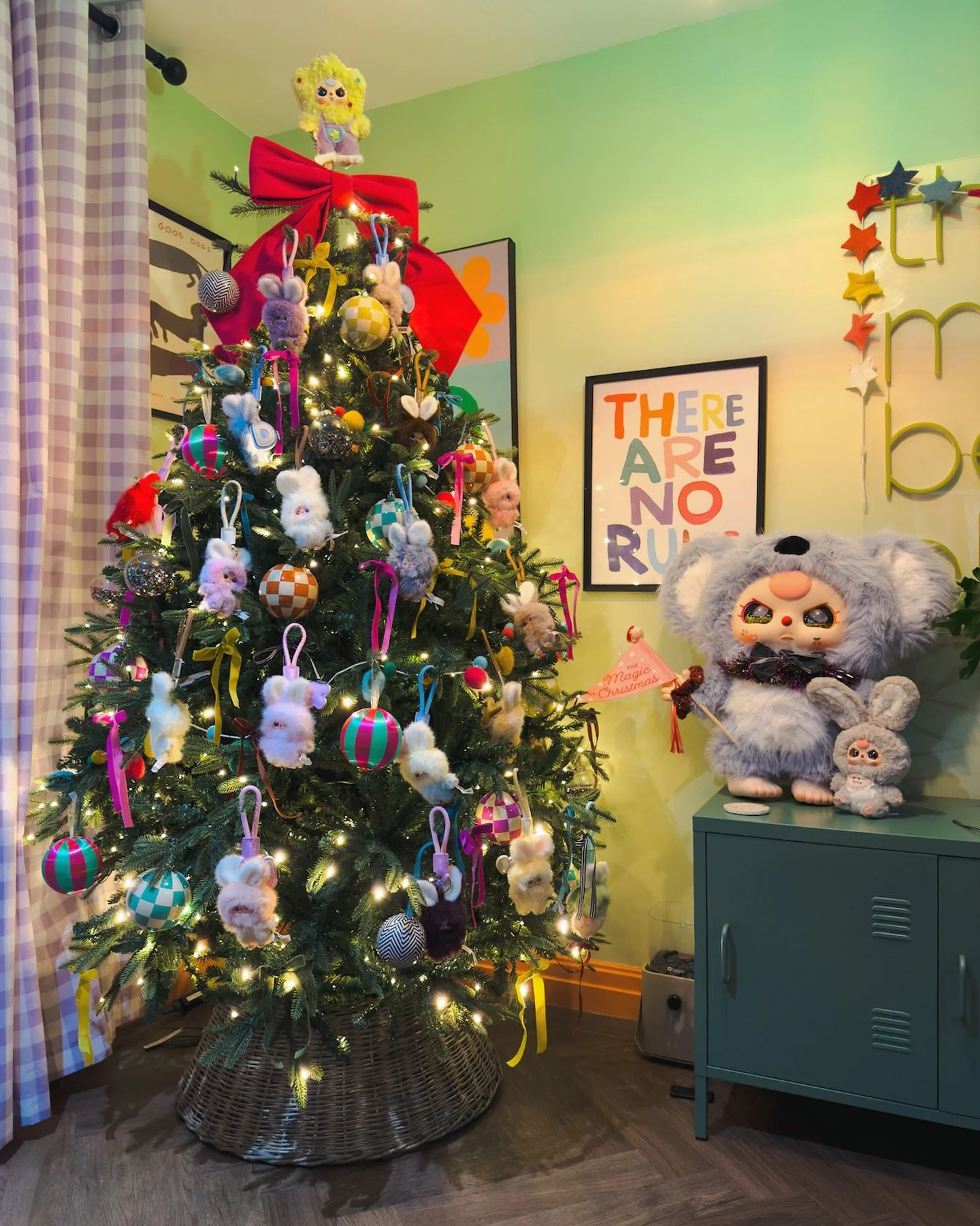 Yes it&rsquo;s early - but after the year I&rsquo;ve had, I needed a bit of joy in my life. 🎄

Introducing the brightest, boldest and fluffiest Christmas tree I&rsquo;ve ever had - adorned with my favourite #BabyThree plush bunnies. 

#babythree #ba