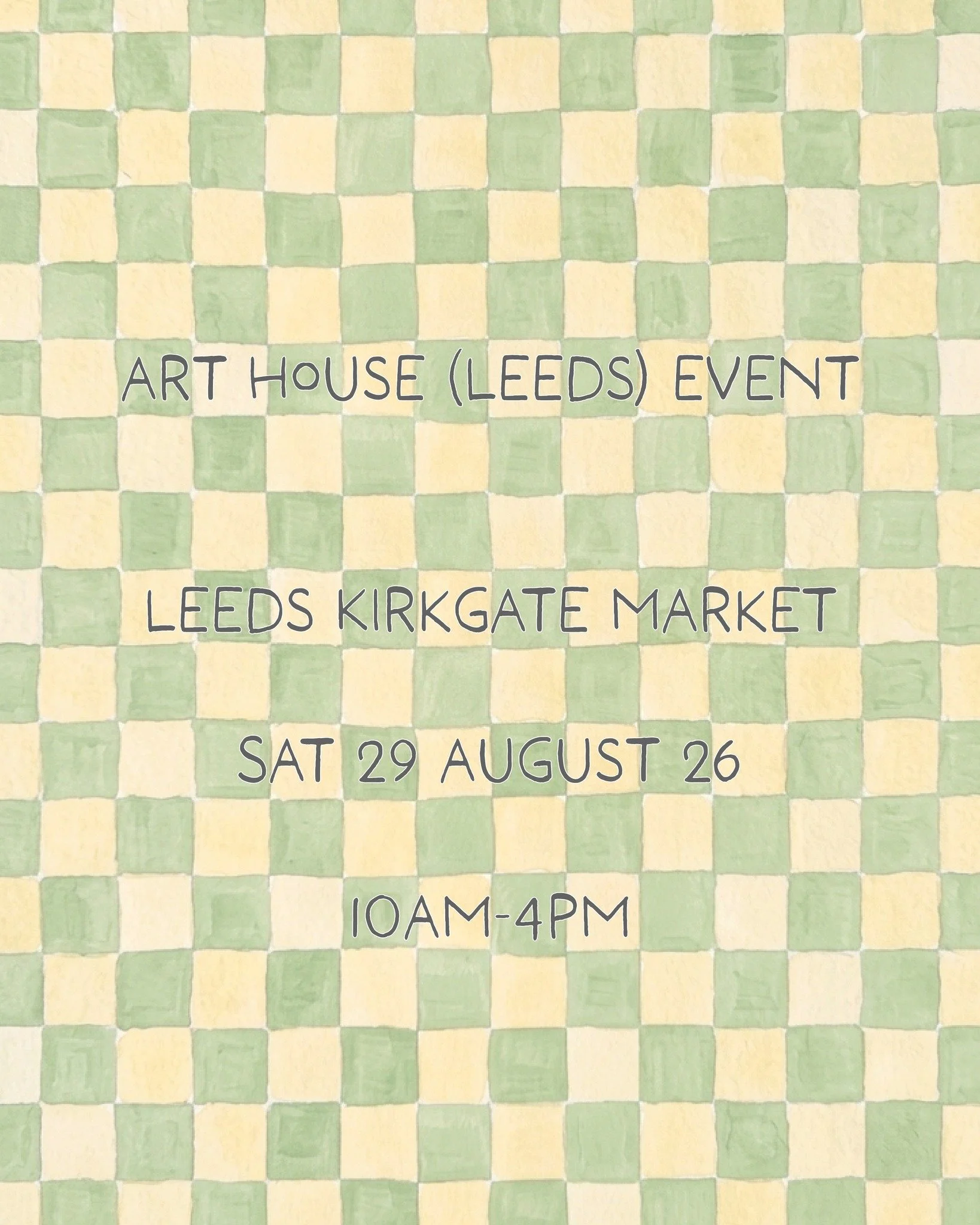 🐰 Butter Bunny is having a stall! ✨

We are so excited to join the Art House Event! @arthouseleeds 
Come find us for lovely merch and handmade goods! 💌💖

📅 Date: Saturday, 29 August 2026 

📍 Location: Leeds Kirkgate Market 

⏰ Time: 10:00 AM &nd