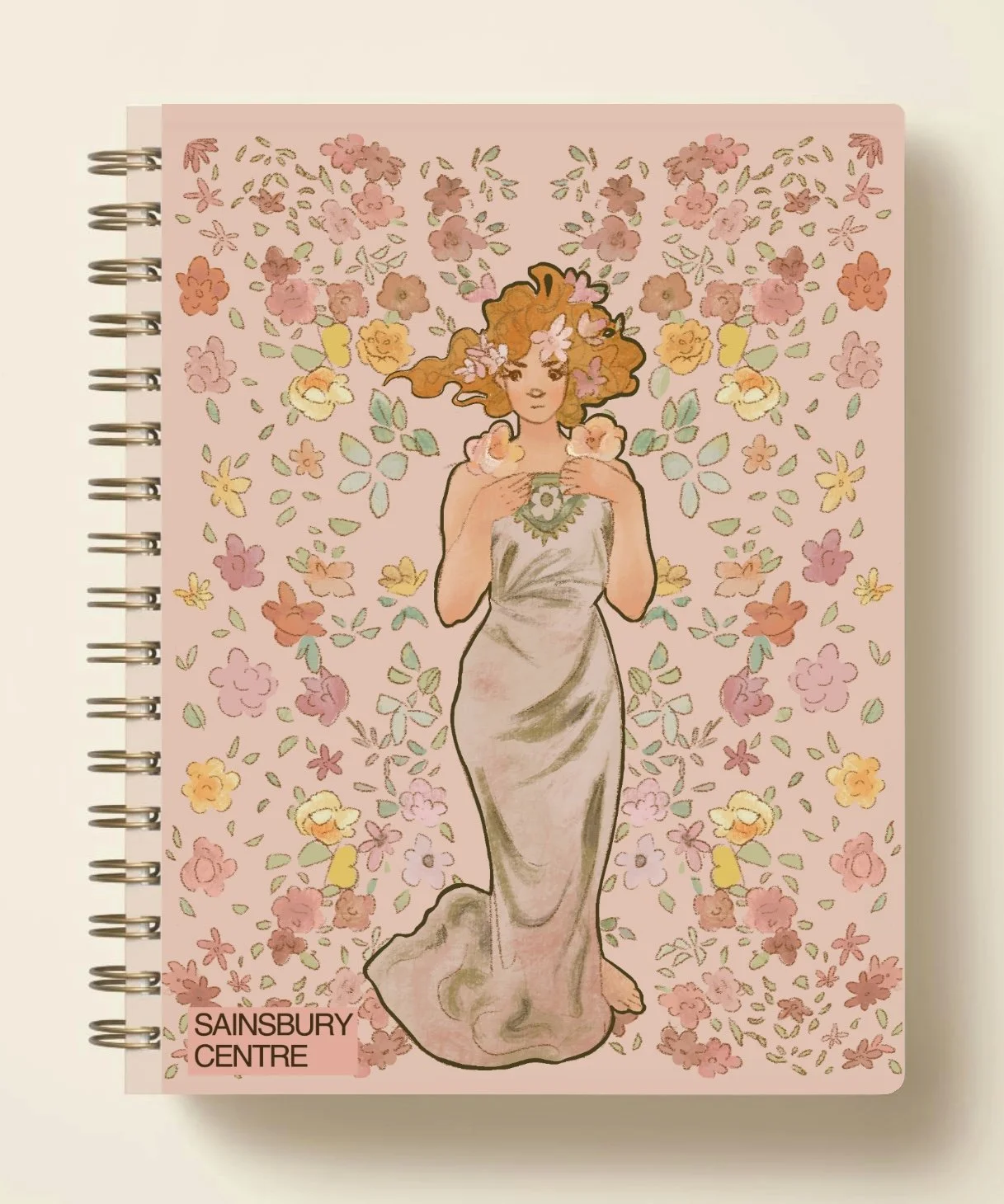 Alphonse Mucha inspired Notebook '25