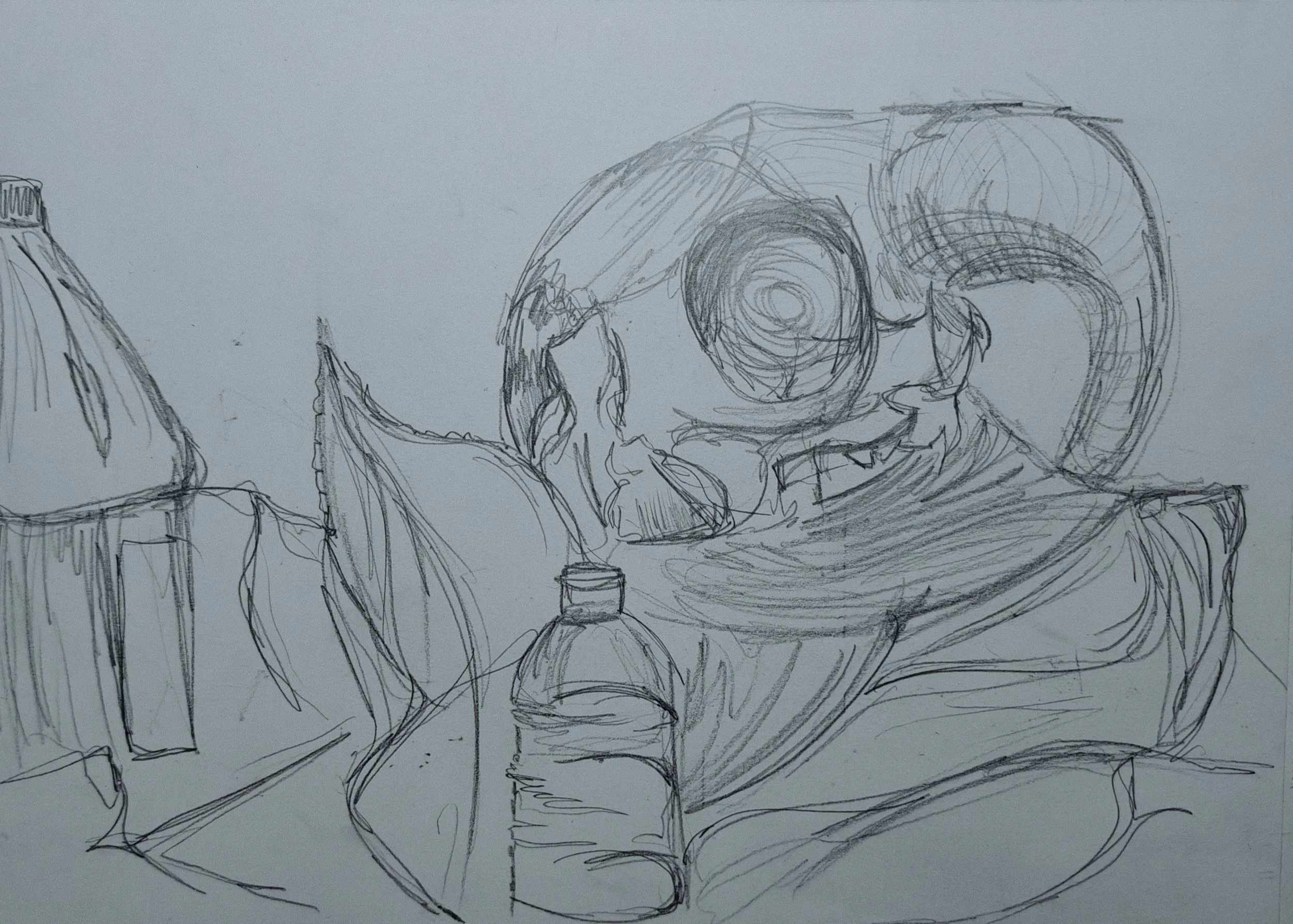 Artwork by Shaun Bell - Observed Structure – Life Drawing & Anatomy Studies