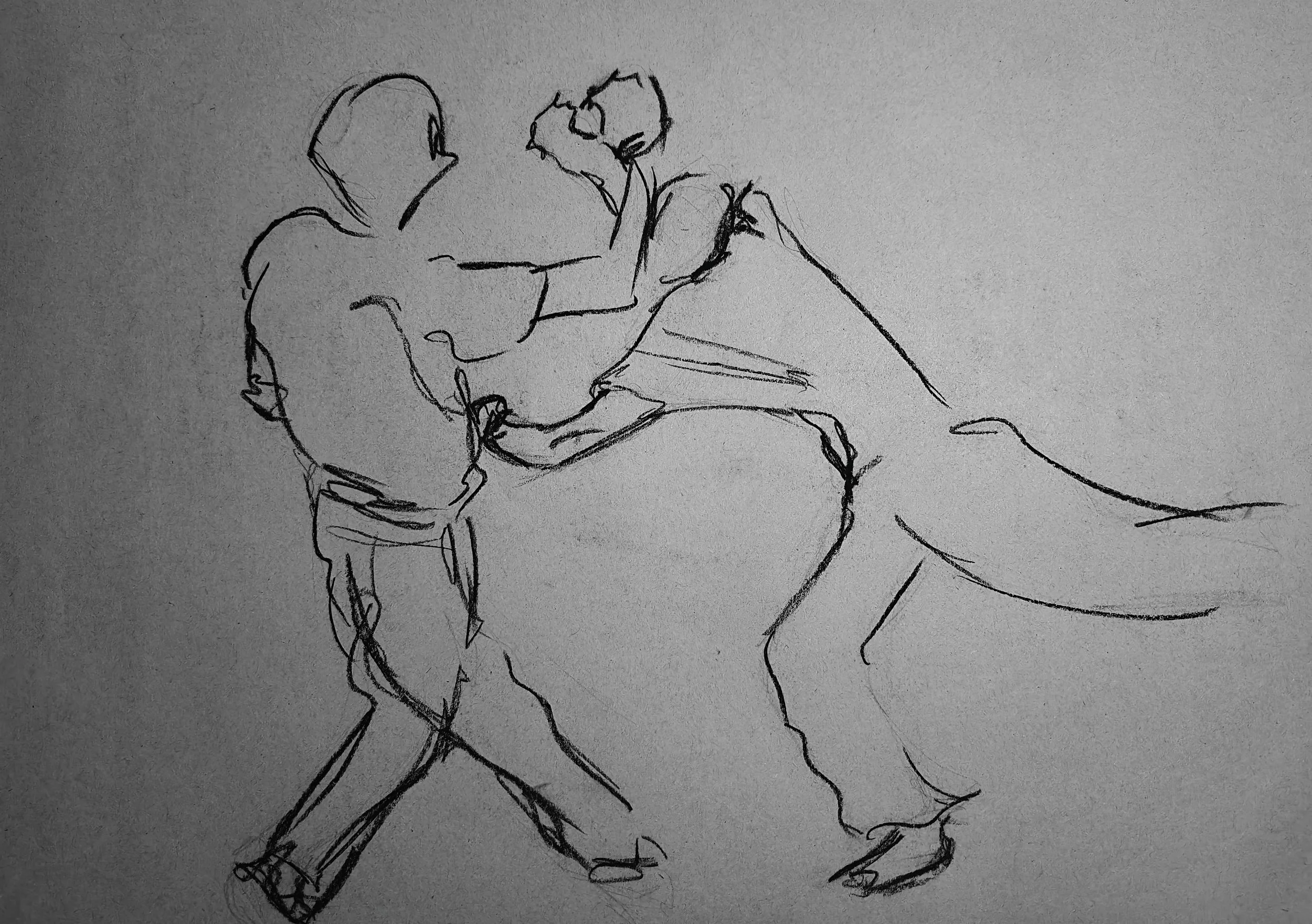 Artwork by Shaun Bell - Observed Structure – Life Drawing & Anatomy Studies