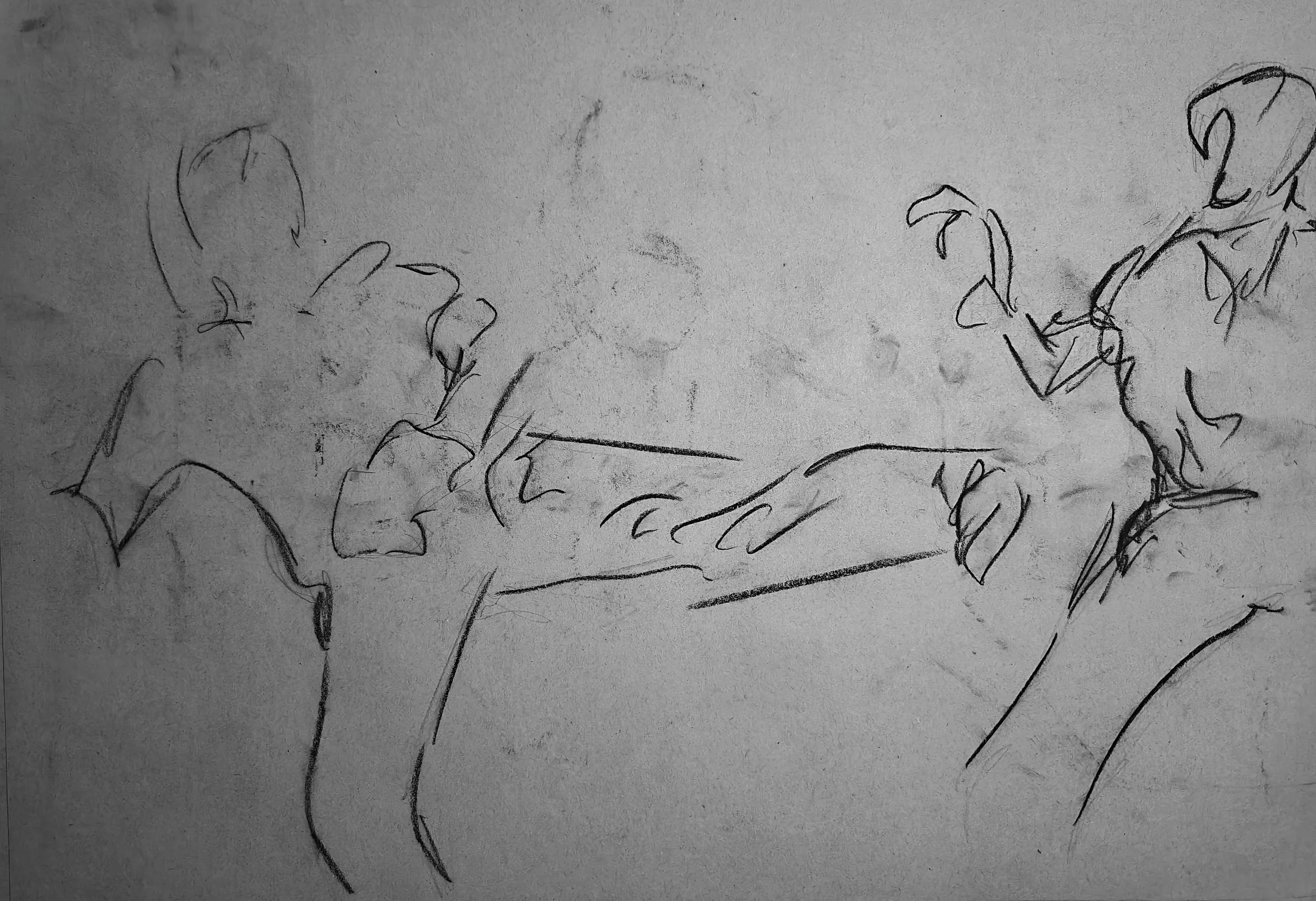 Artwork by Shaun Bell - Observed Structure – Life Drawing & Anatomy Studies