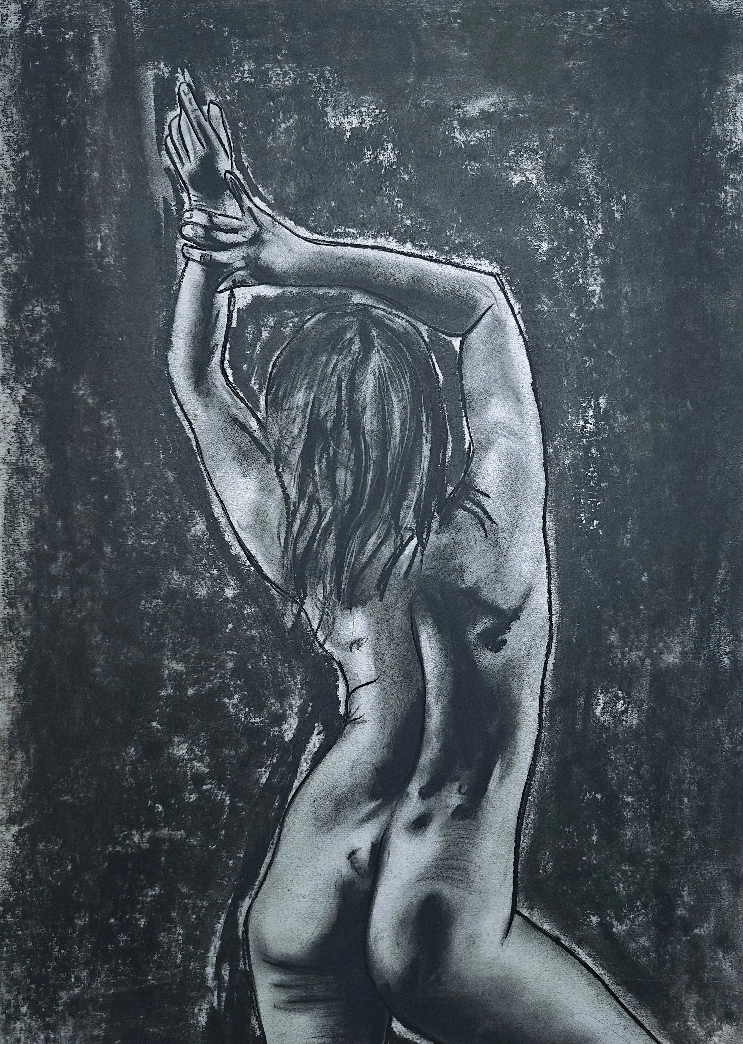 Artwork by Shaun Bell - Charcoal Figure Drawings | Studies in Form | Contemporary Figurative Art