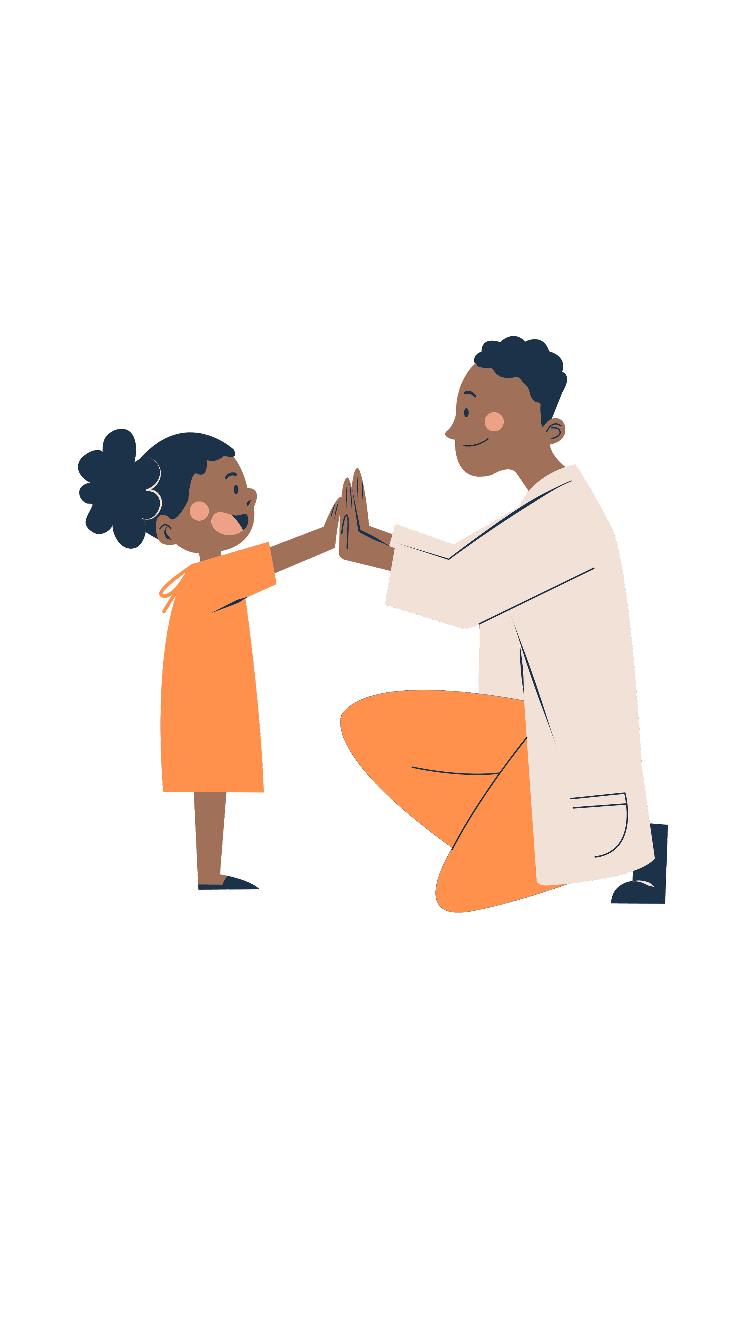 Child Giving Healthcare Professional High-Fives