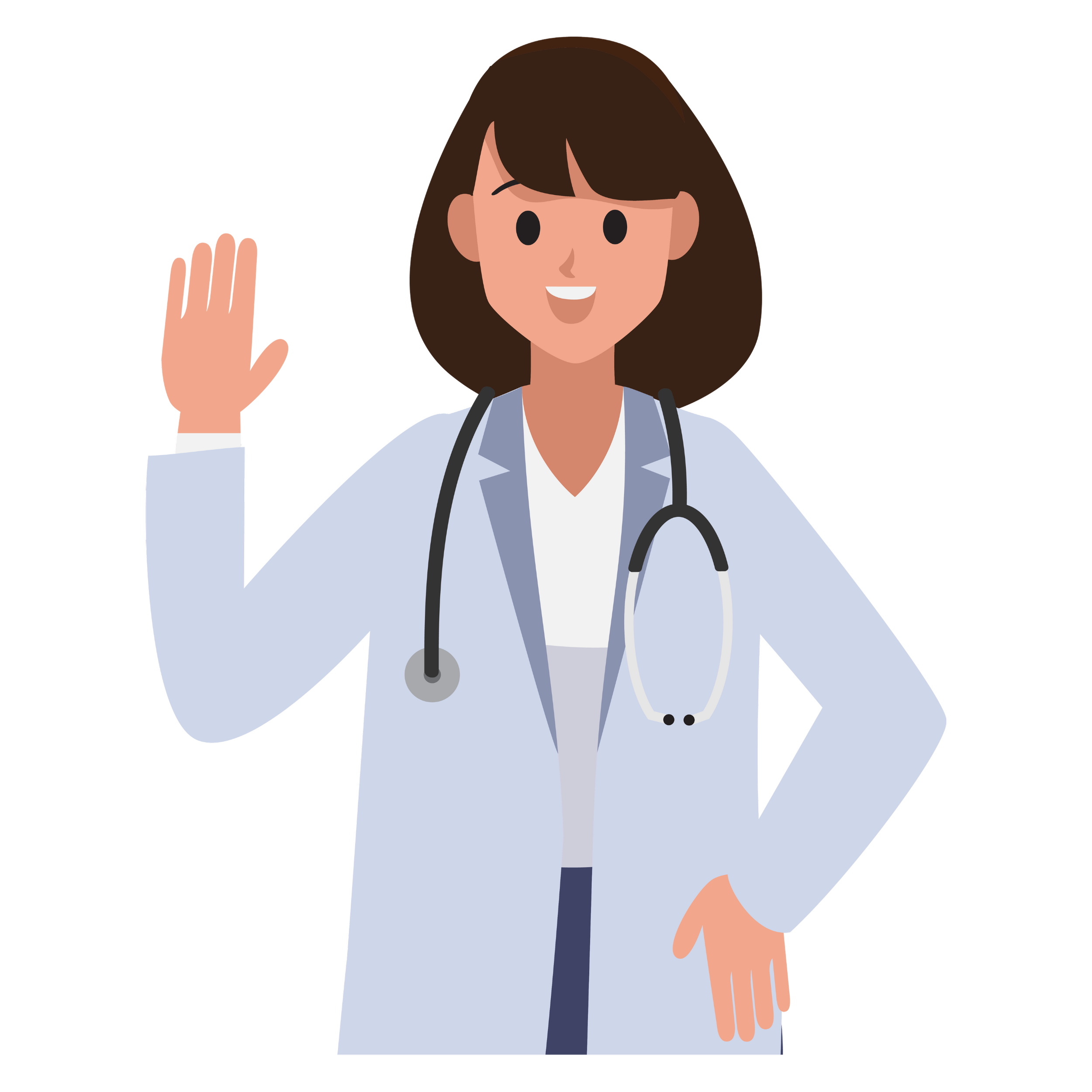 Female Pediatrician Waving