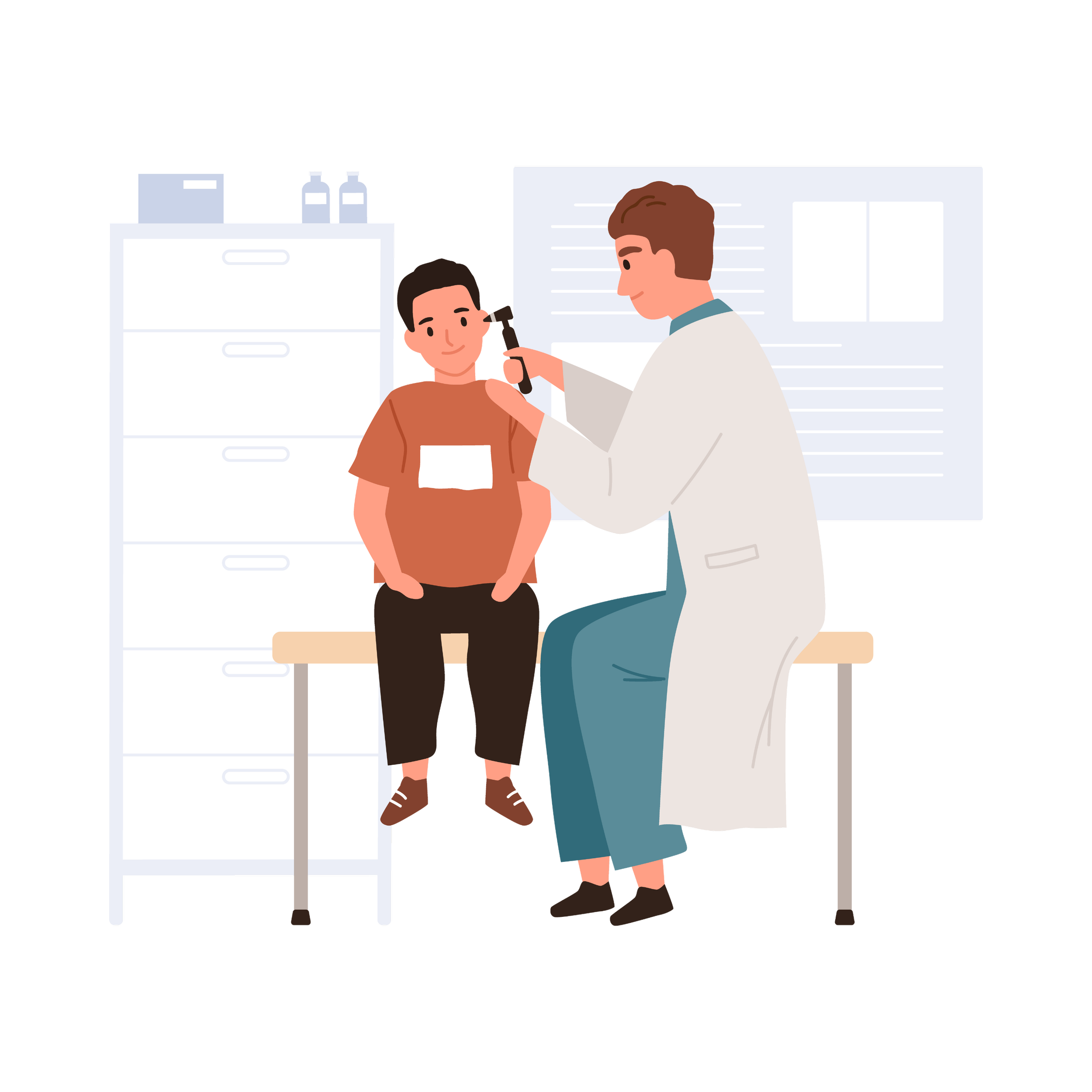 Pediatrician Checking Kids Ears