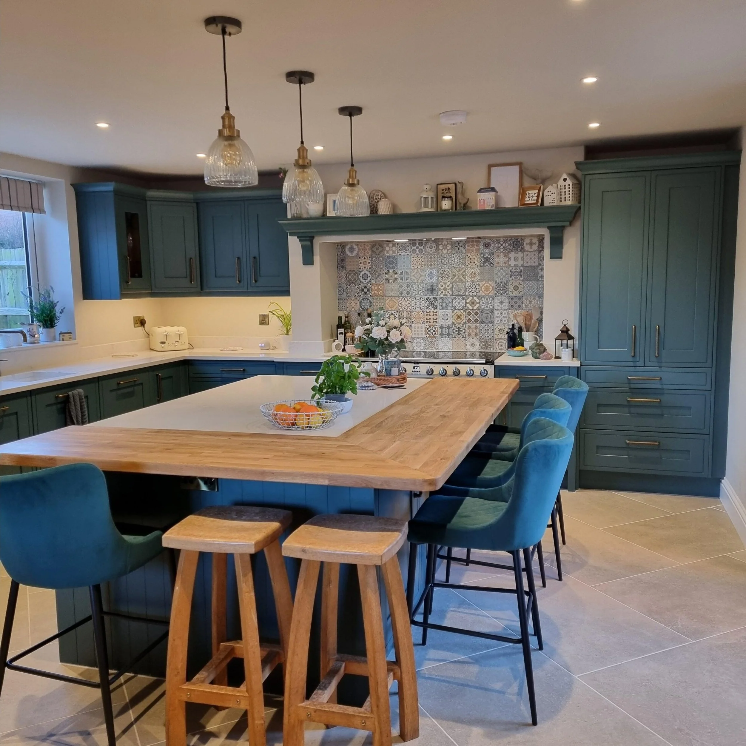 Blue Classic Kitchen in Kilsby