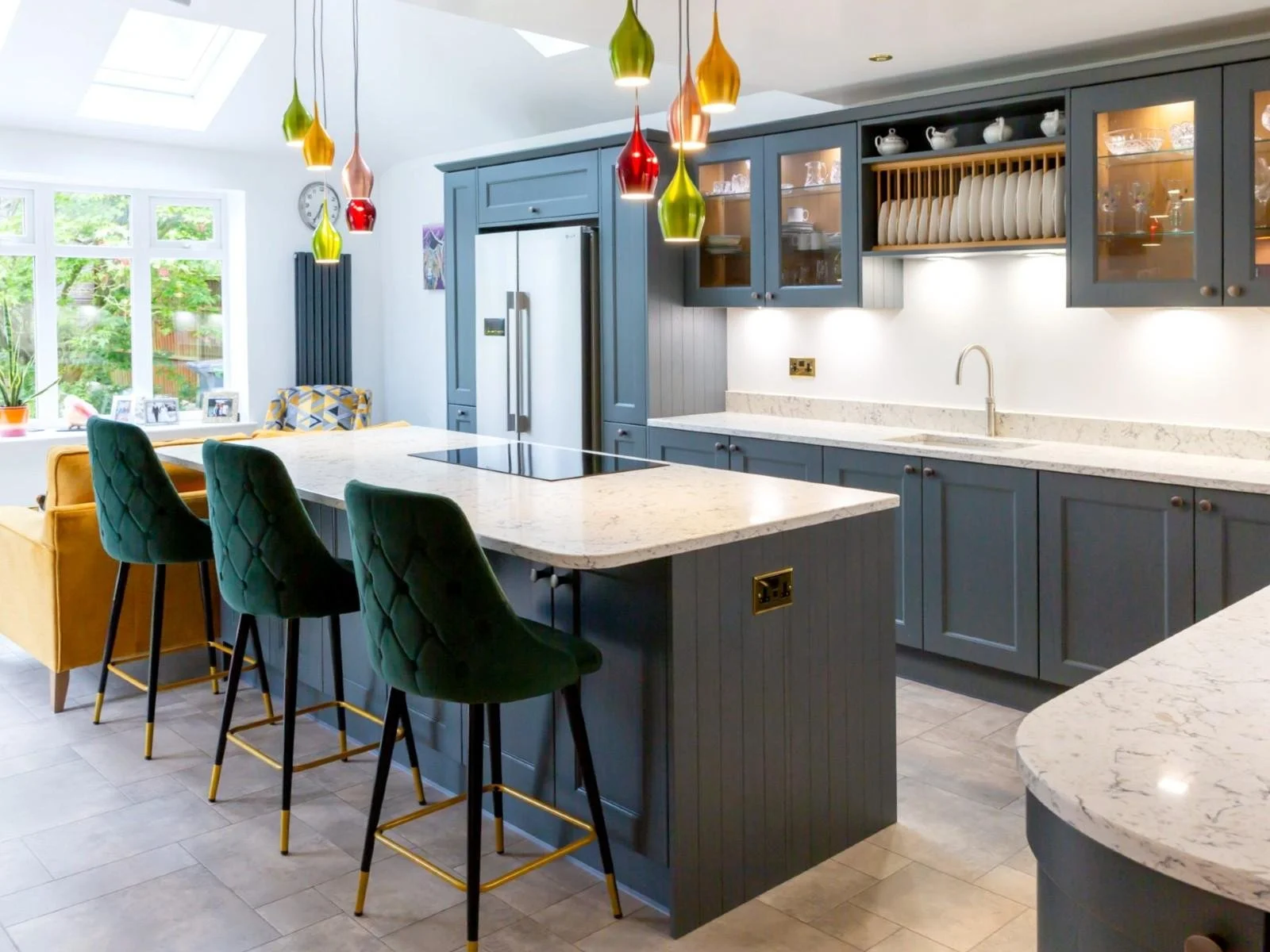 Blue Classic Kitchen in Warwick