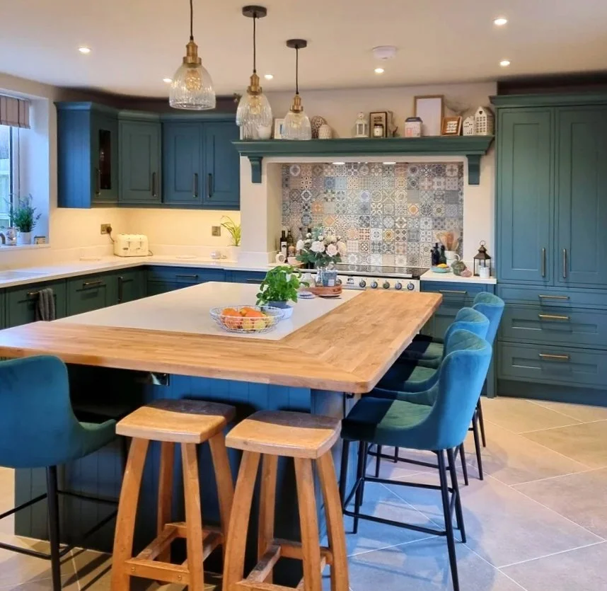 Blue Classic Kitchen in Kilsby