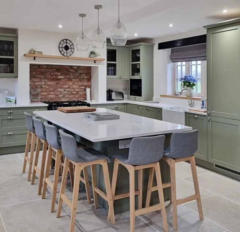 Green Shaker Kitchen in Lawford