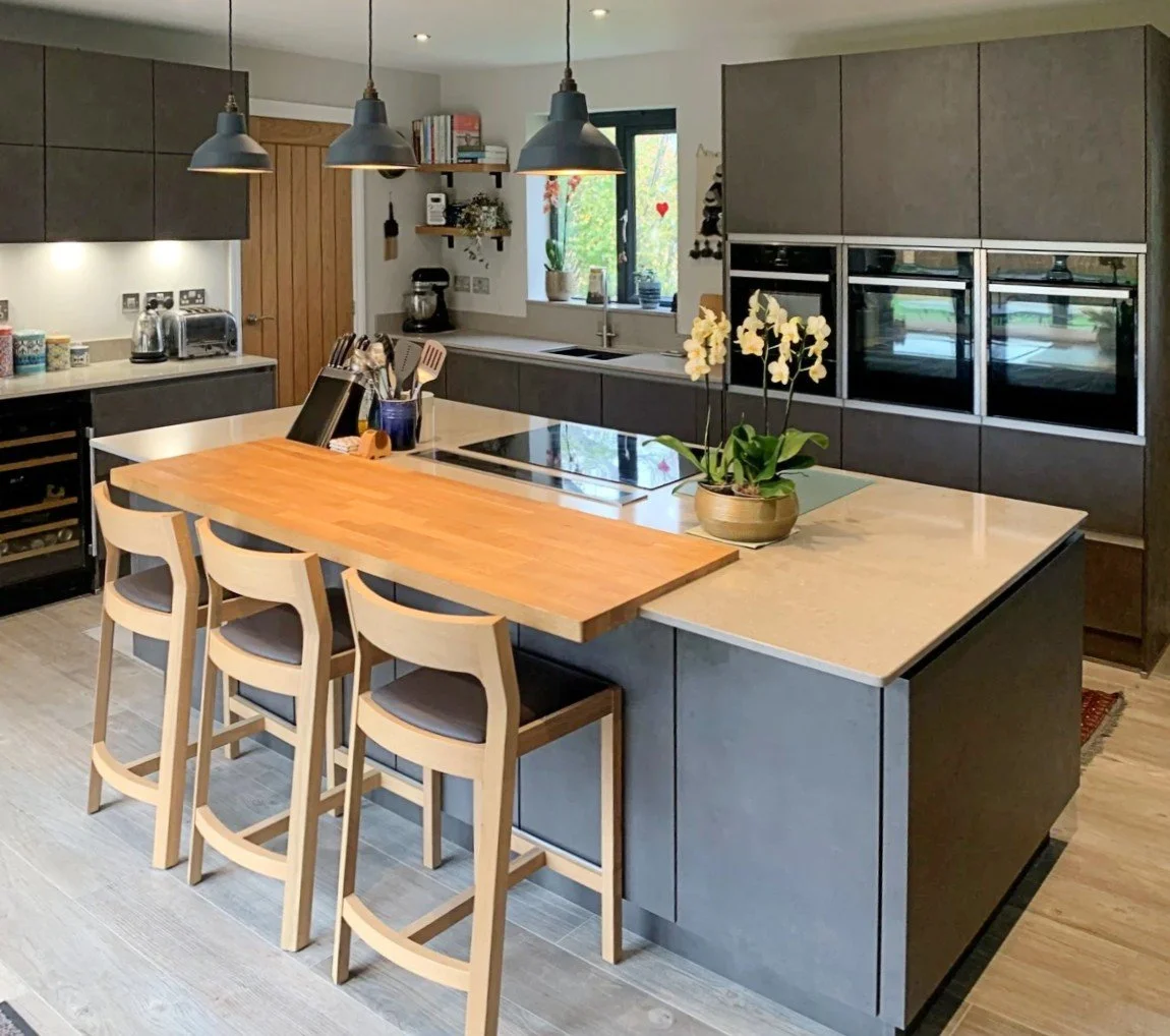 Grey Handleless Kitchen in Mickleton