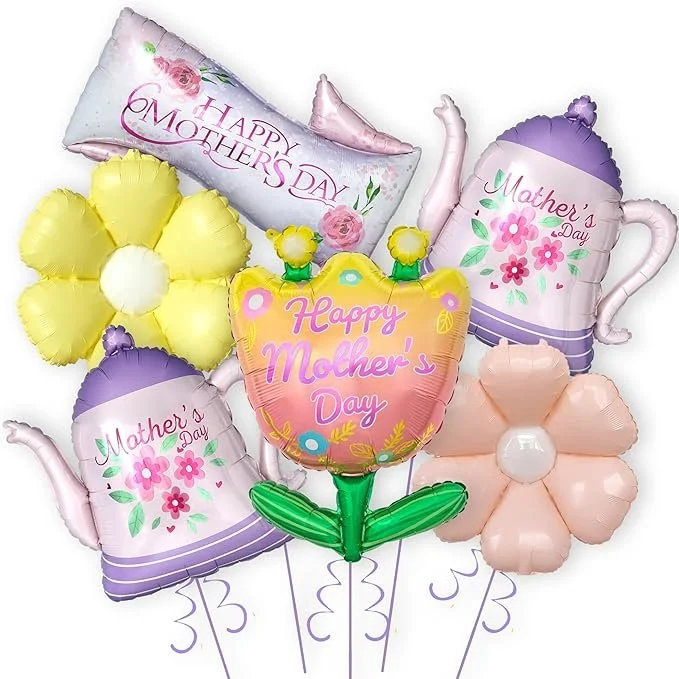 Helium Balloon Bouquet (1 Foil + 3 Latex Balloons)
