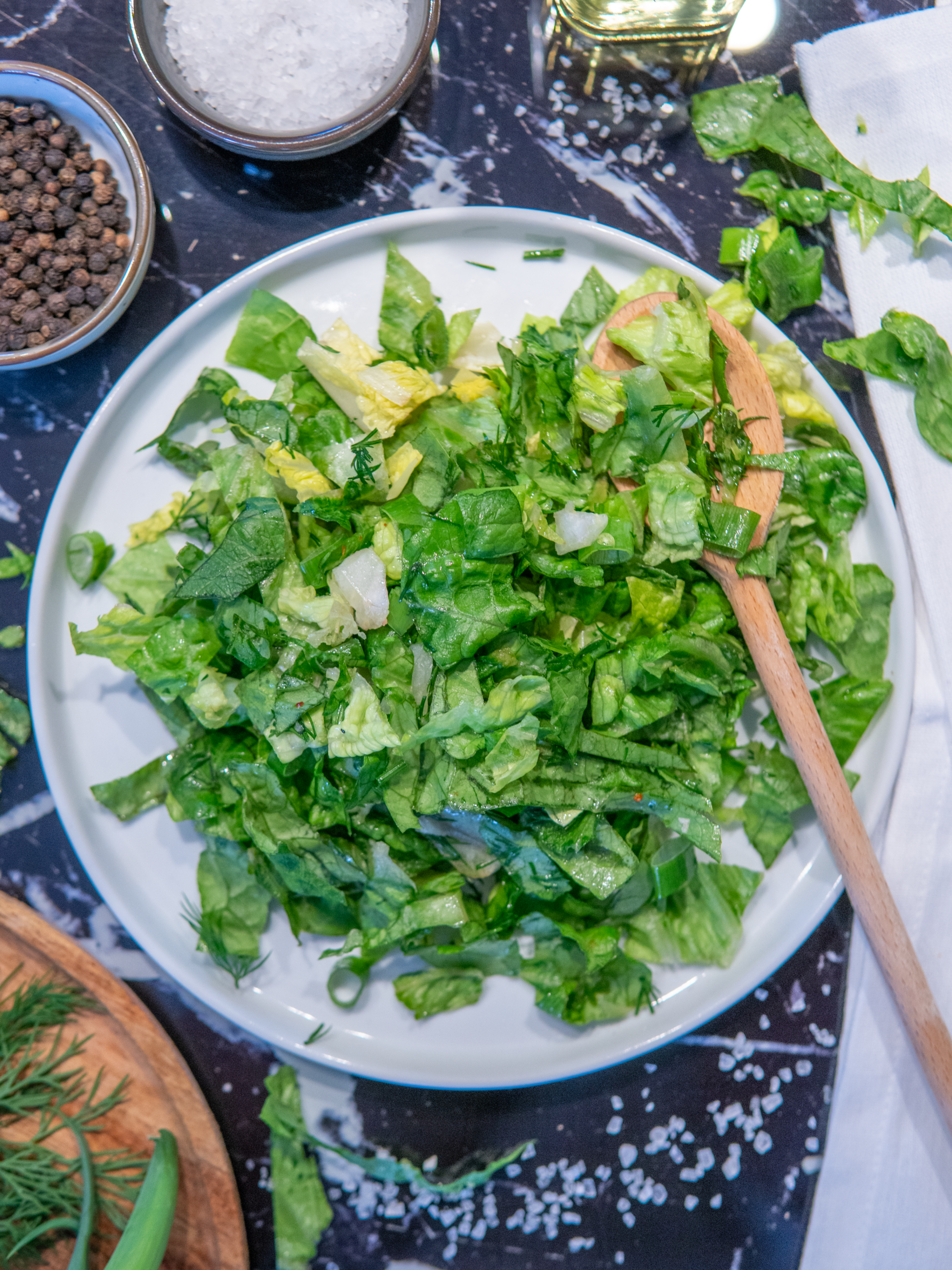 Low FODMAP Griekse Marouli salade