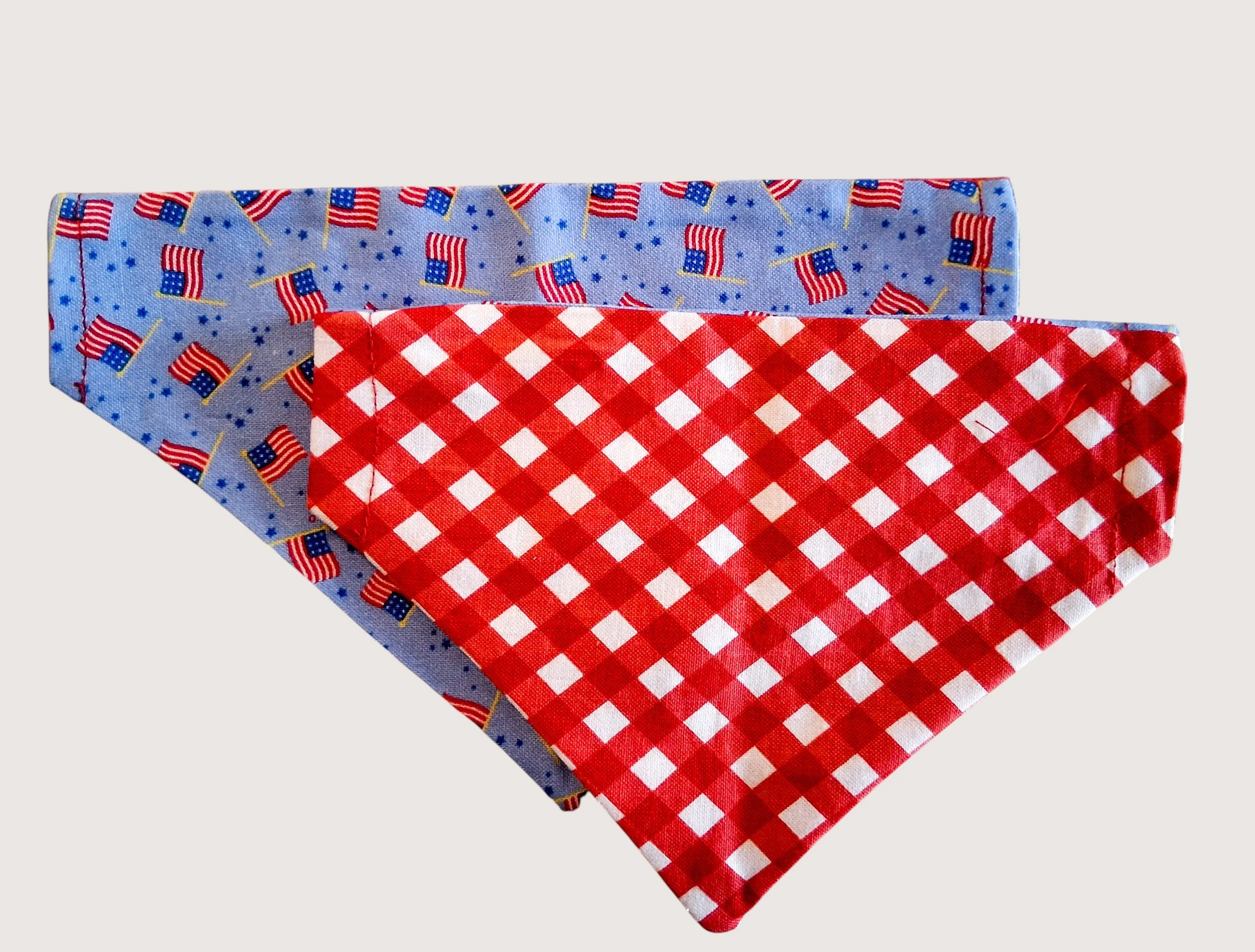 Patriotic Pup Reversible Over The Collar Bandana