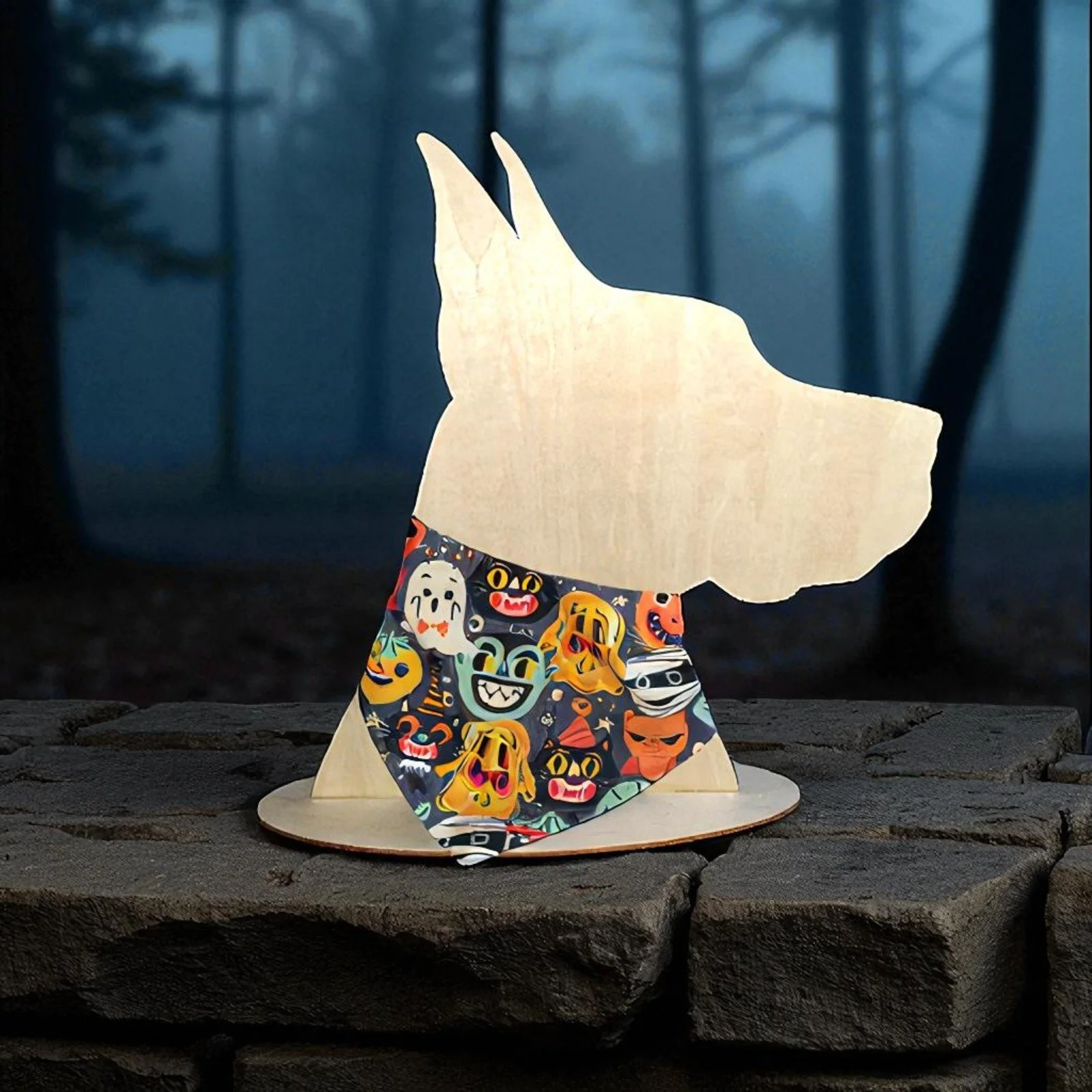 Ghouls & Ghosts Reversible Tie On Bandana