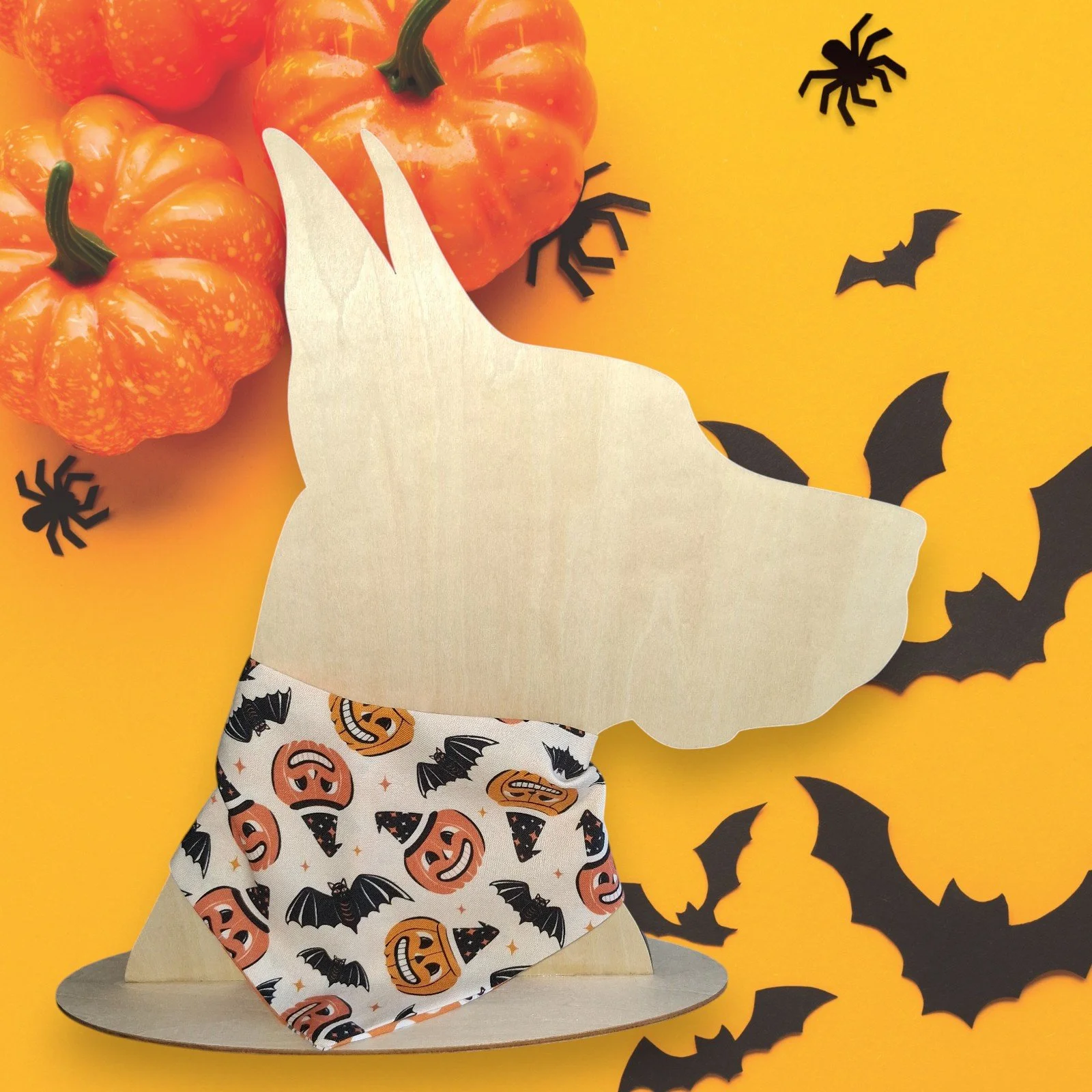 Vintage Pumpkins Reversible Tie On Bandana