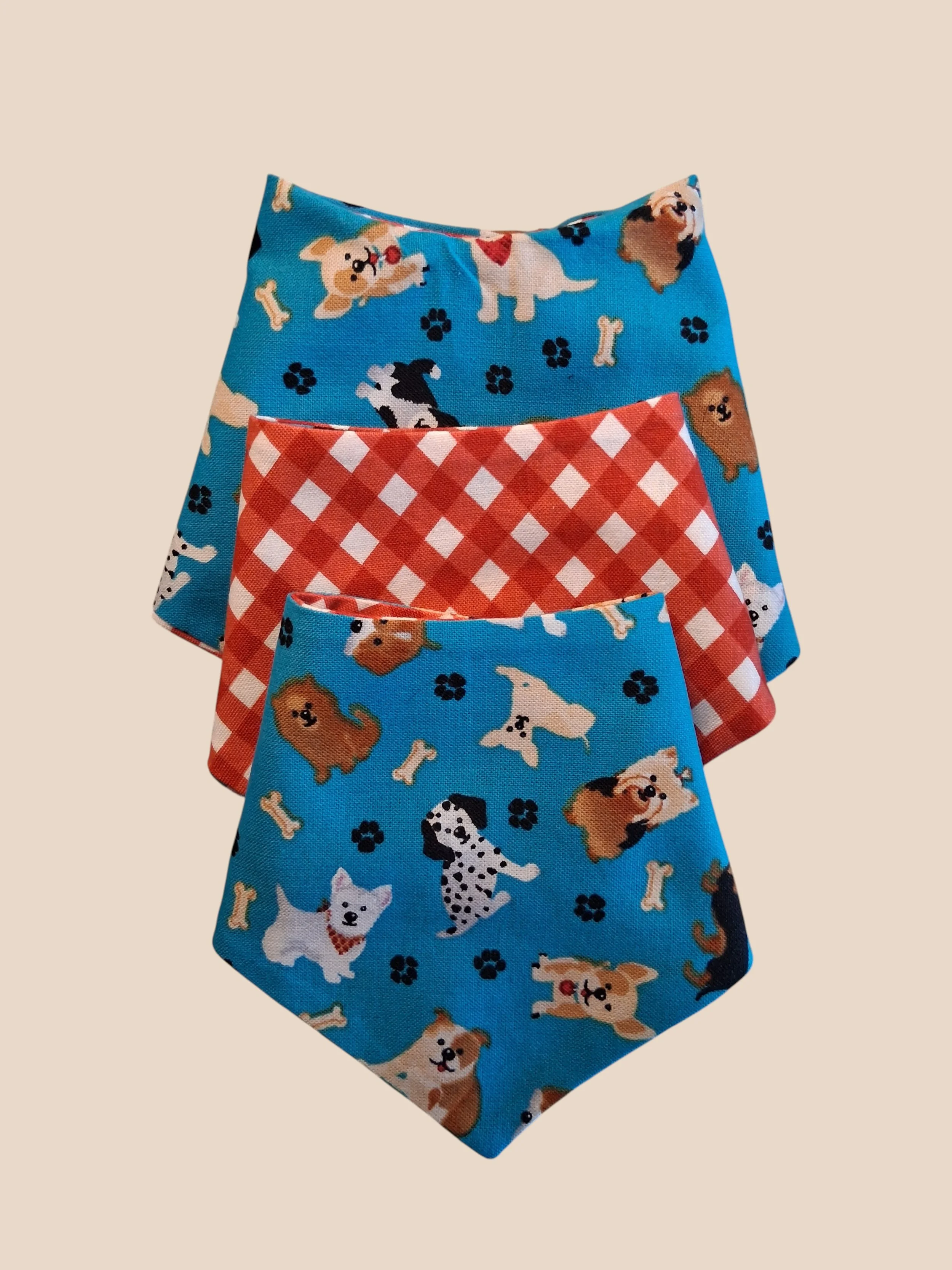 Little Pups Reversible Tie On Bandana