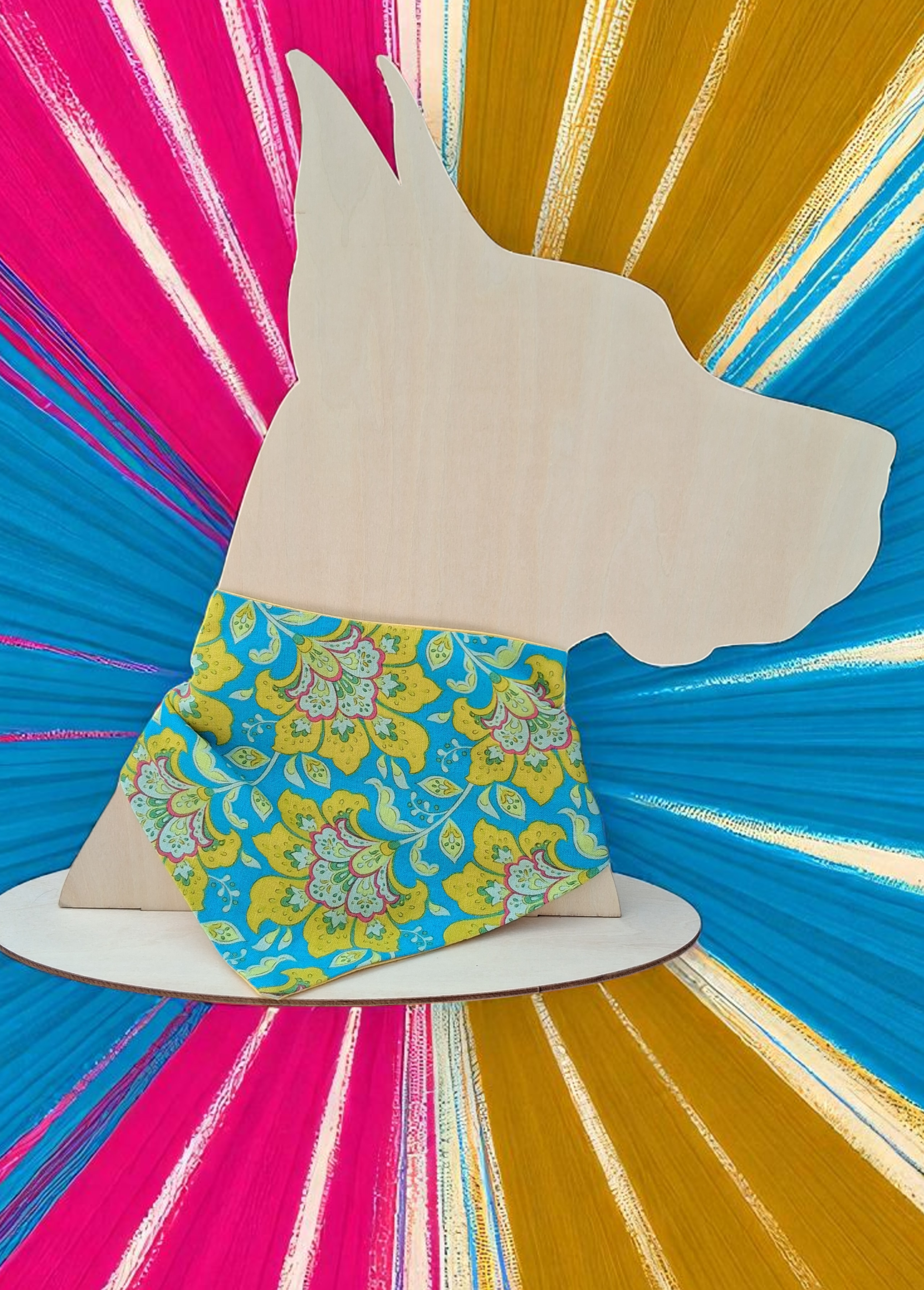 Starkissed Flowers Reversible Tie On Bandana