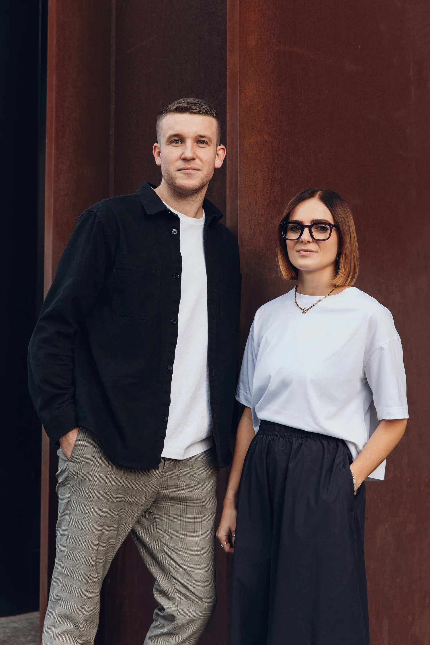 Monica and Luke, co-founders of Ellipse Design Studio