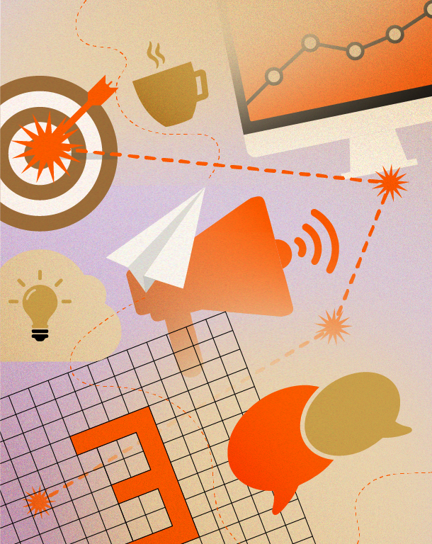 Illustration som representerar marknadsföring