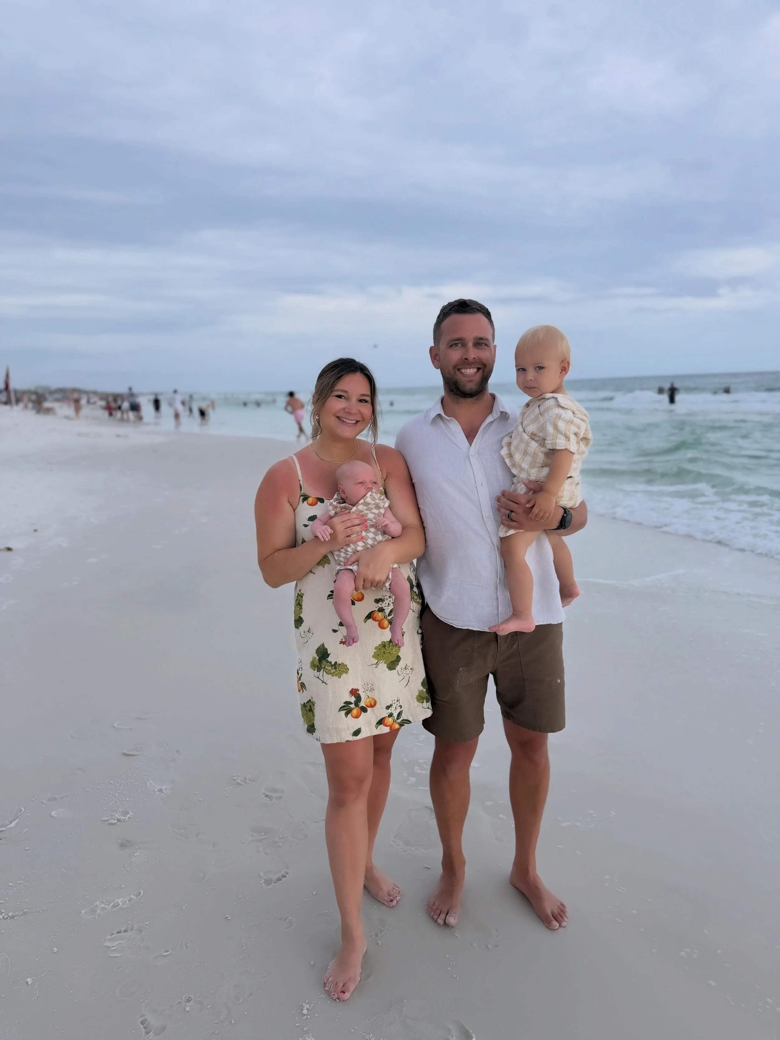 snuck away to 30a for a quick lil vaca as a family of 4 (with a 4 week old &amp; 19 month old) ✨

here are 10 takeaways:
1. bathing suits 4 weeks postpartum are humbling 😂
2. seeing photos of myself can be hard, but this body built and is nourishing