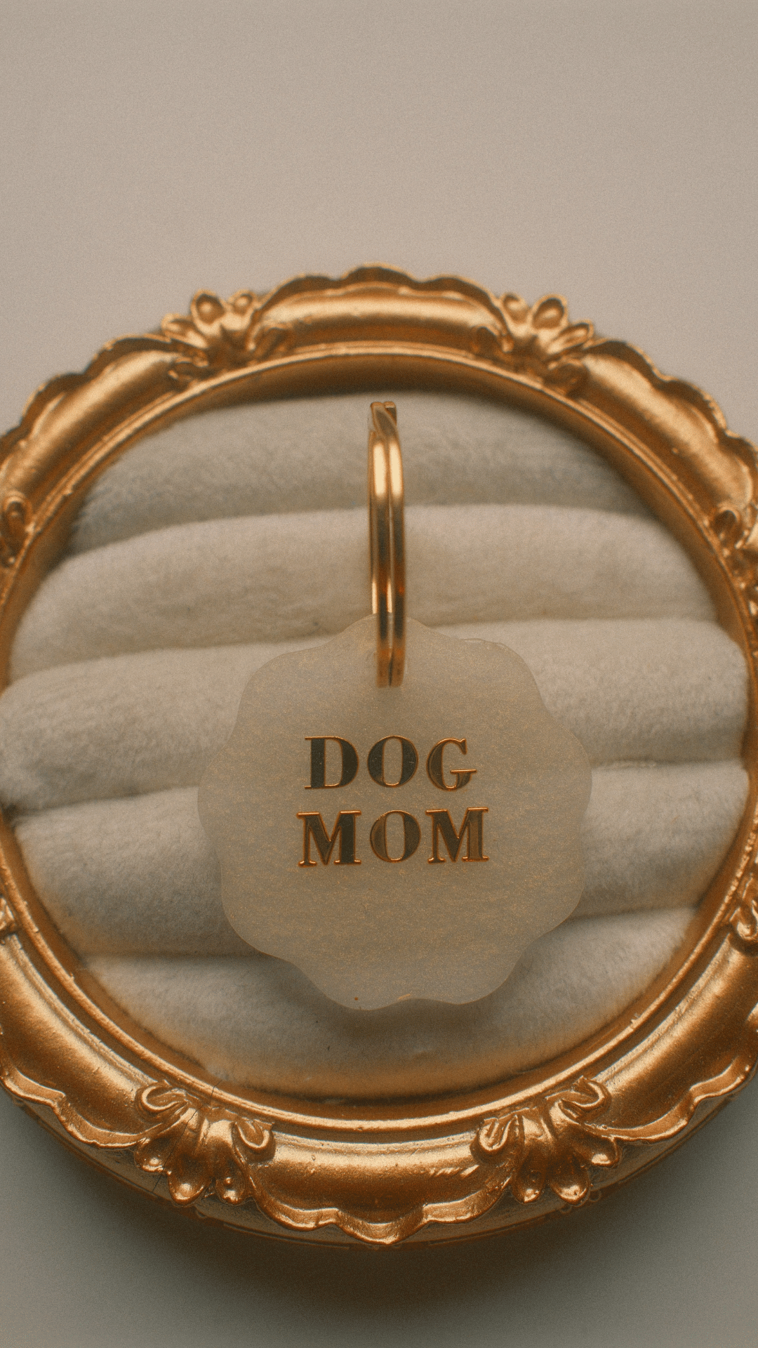 Dog Mom Schlüssel- und Taschenanhänger - Kreis