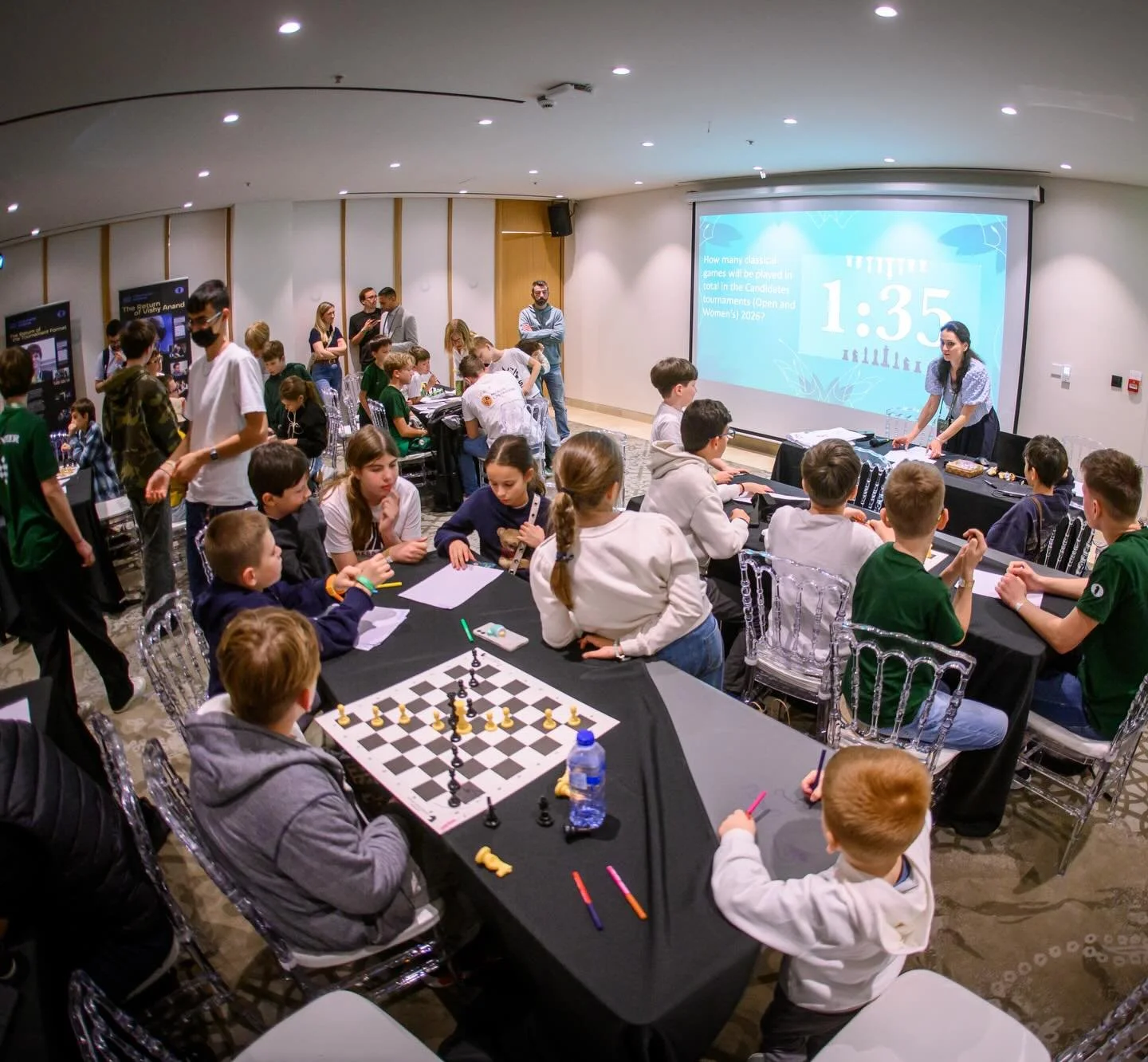 My first day of the @fide_chess #candidates2026 : Fan Zone Candidates Quiz 🤓♟️☀️📸 by @michalwalusza