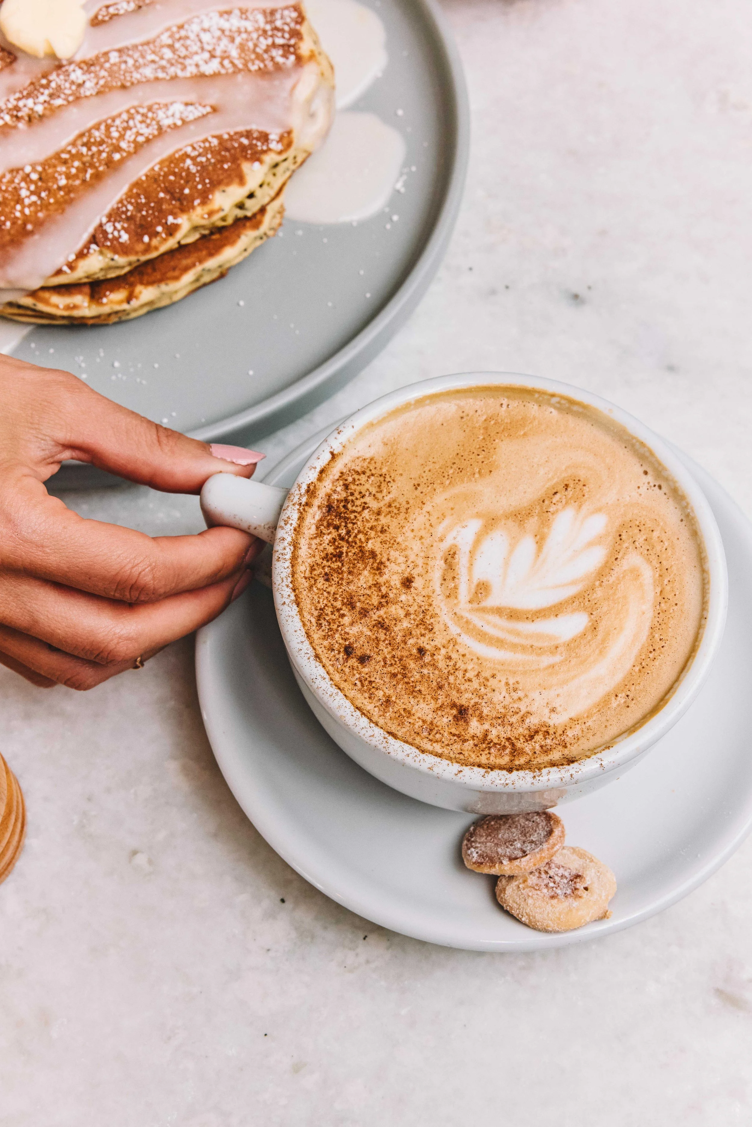 Locally roasted coffee and espresso drinks at Kerbey Lane Cafe in Austin