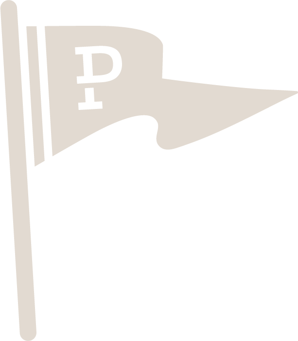 A vintage Polo Ralph Lauren flag with a polo player silhouette.