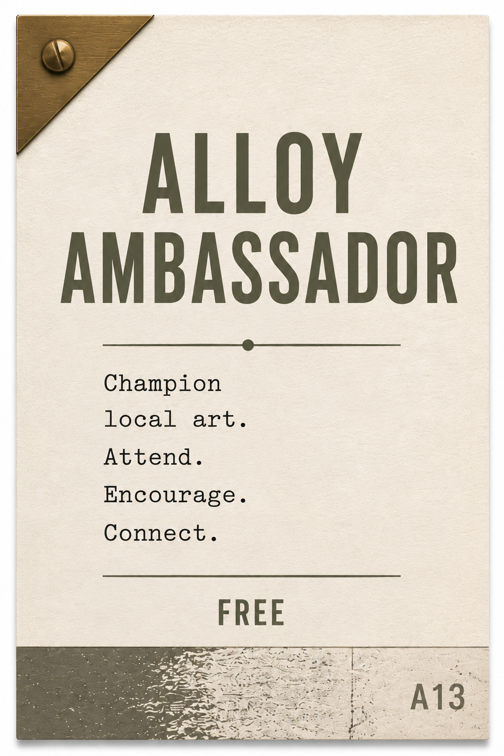 Alloy 13 - Alloy Ambassador  Membership Agreement