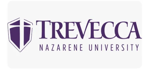 Logo of Trevecca Nazarene University featuring a shield with a cross and the university's name in purple text.