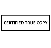 True Copy Affidavit