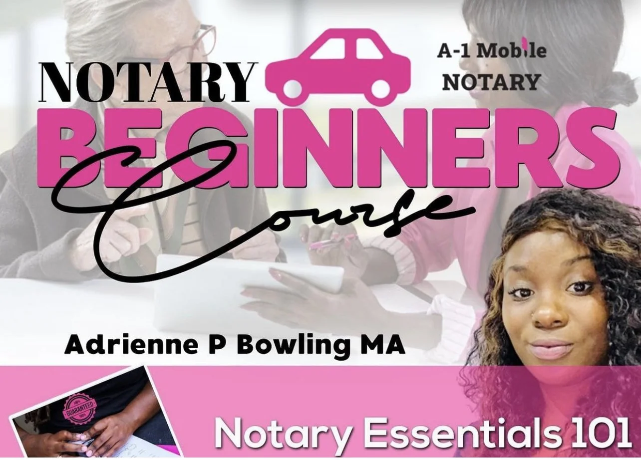 Notary Essentials 101 Notary Beginner’s Class (Self-Guided)